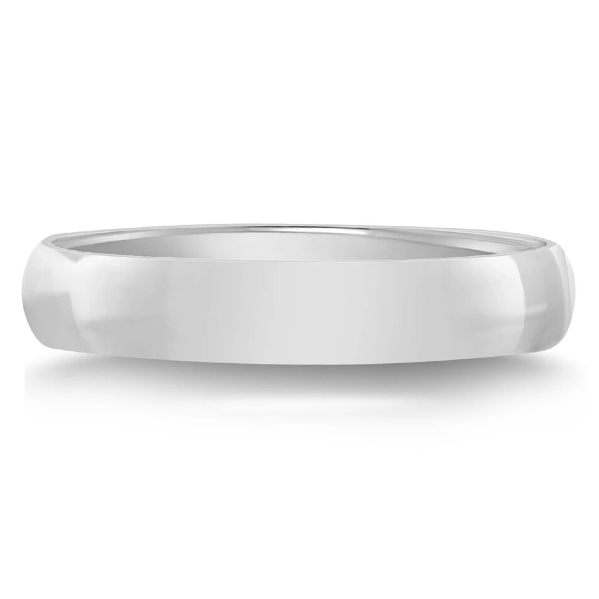 Men's Jewelry^* Domed Wedding Band In Platinum, 4Mm