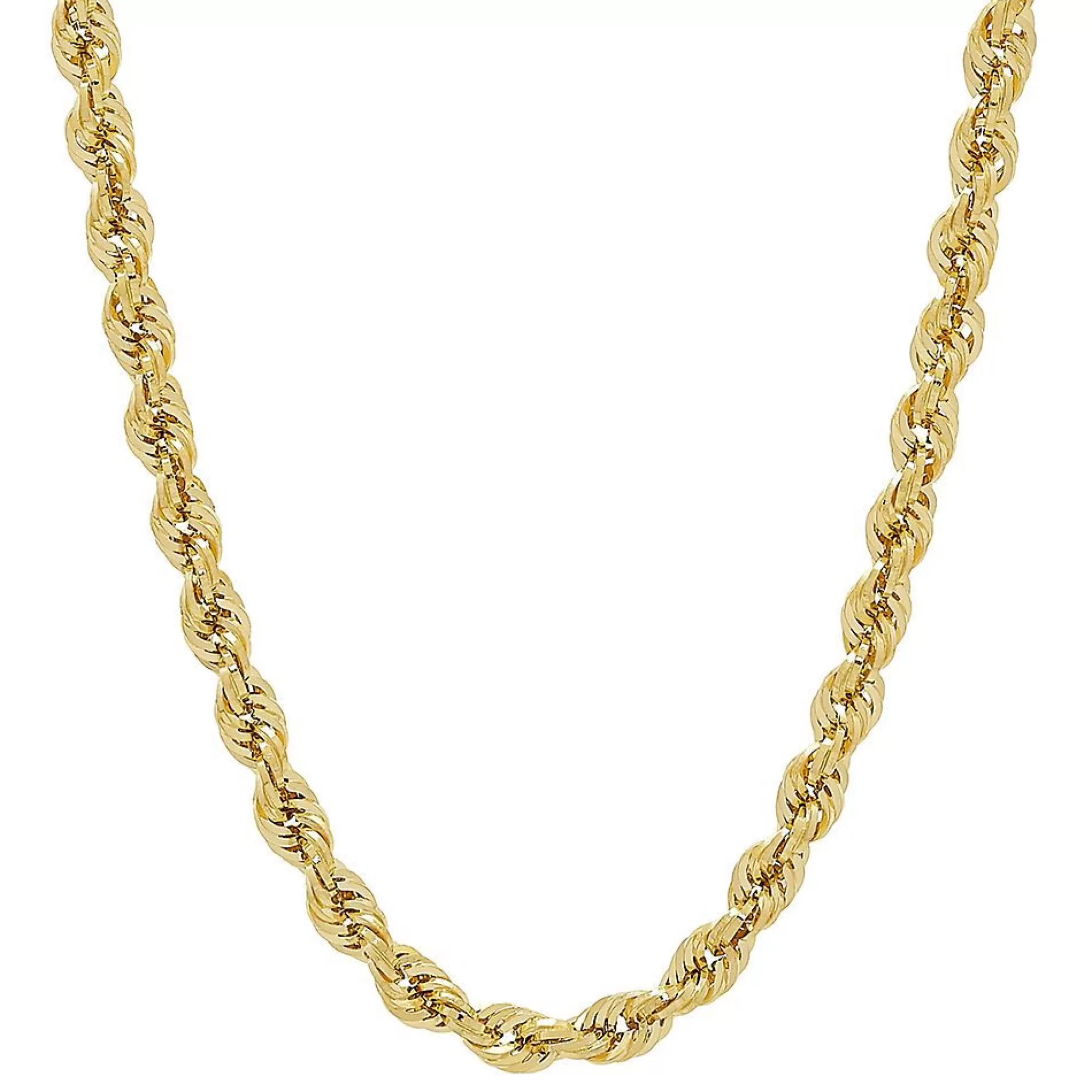 Necklaces & Pendants^* Dual Glitter Rope Chain In 14K Yellow Gold, 24"