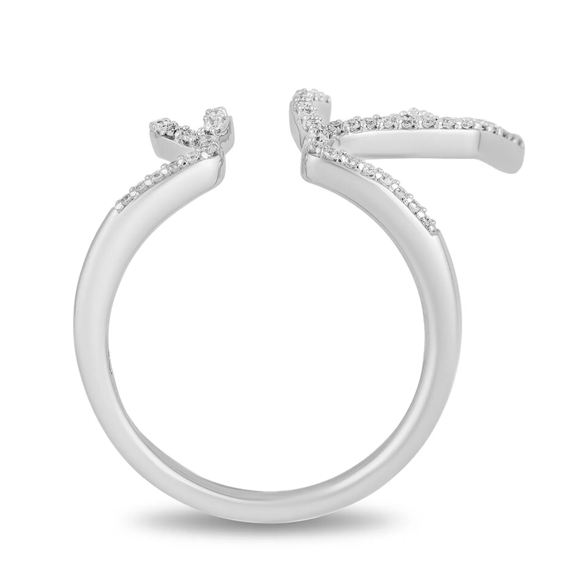 Rings^Enchanted Disney Elsa Ring With Diamond Antlers In Sterling Silver (1/5 Ct. Tw.)