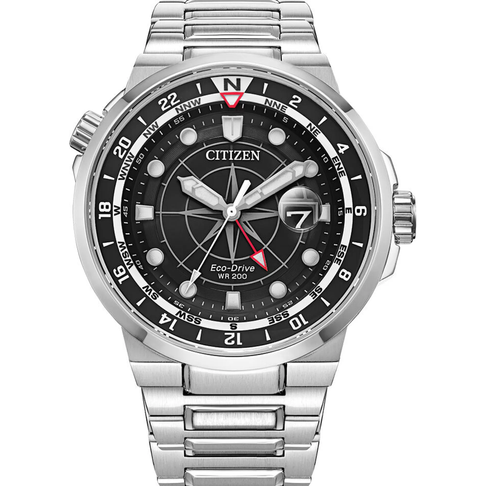 Men's Jewelry^Citizen® Eco™ Endeavor Black Men's Watch In Stainless Steel