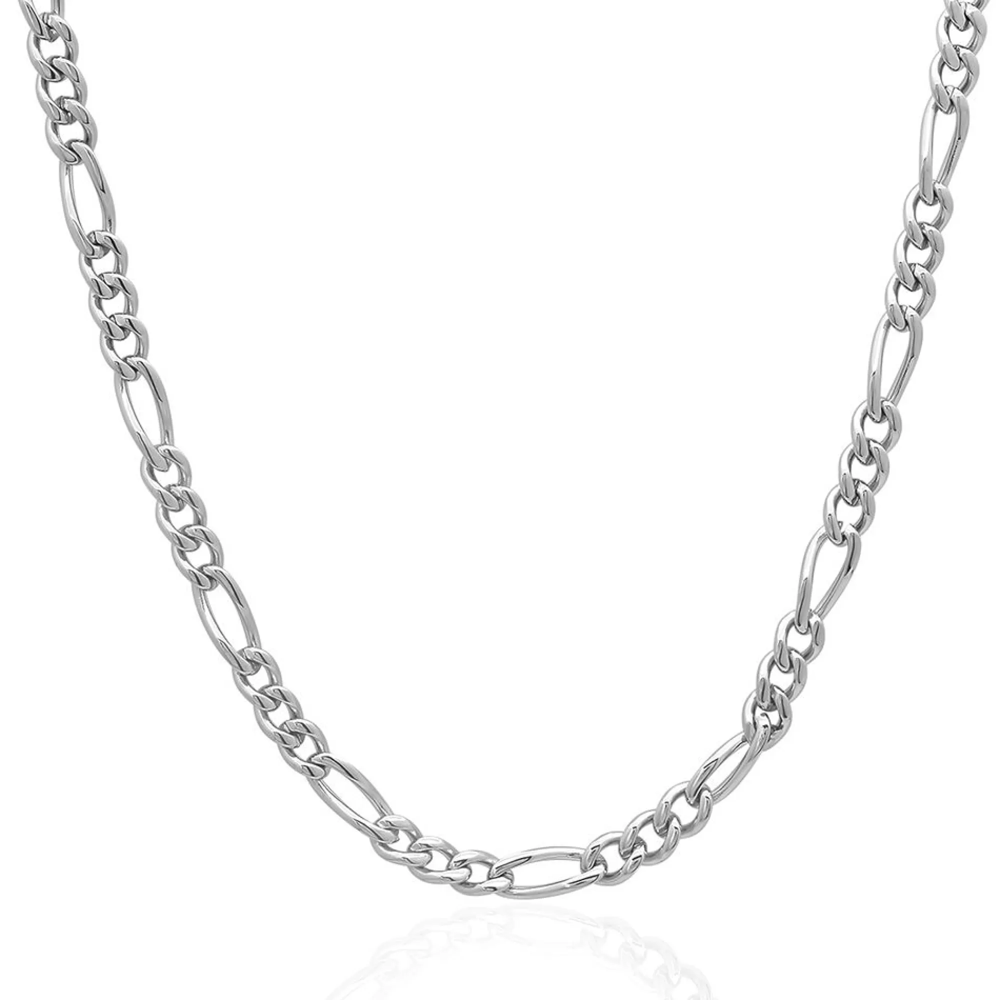 Necklaces & Pendants^* Figaro Link Chain In Stainless Steel, 24"