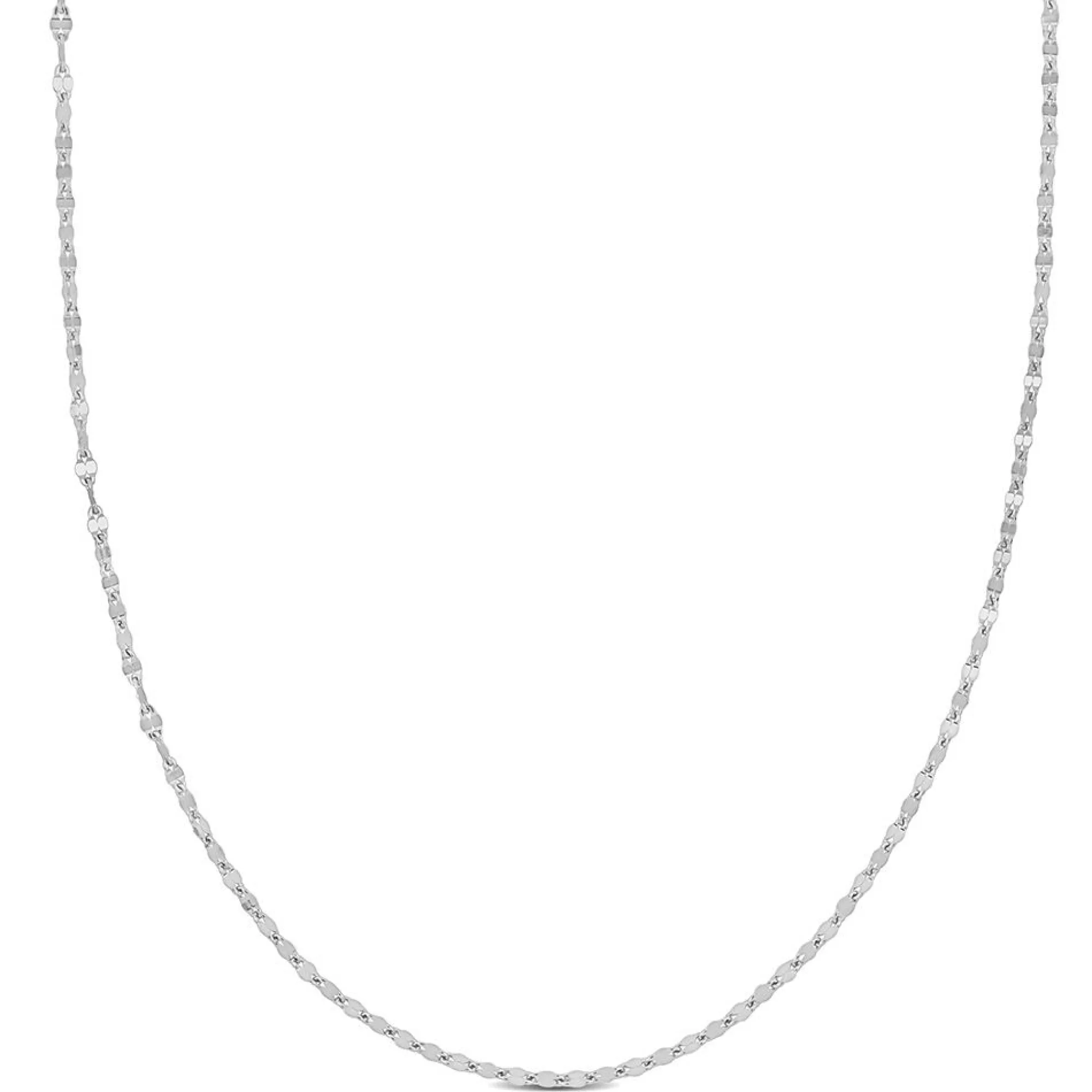 Necklaces & Pendants^* Flat Oval Link Chain Necklace In Platinum, 18"