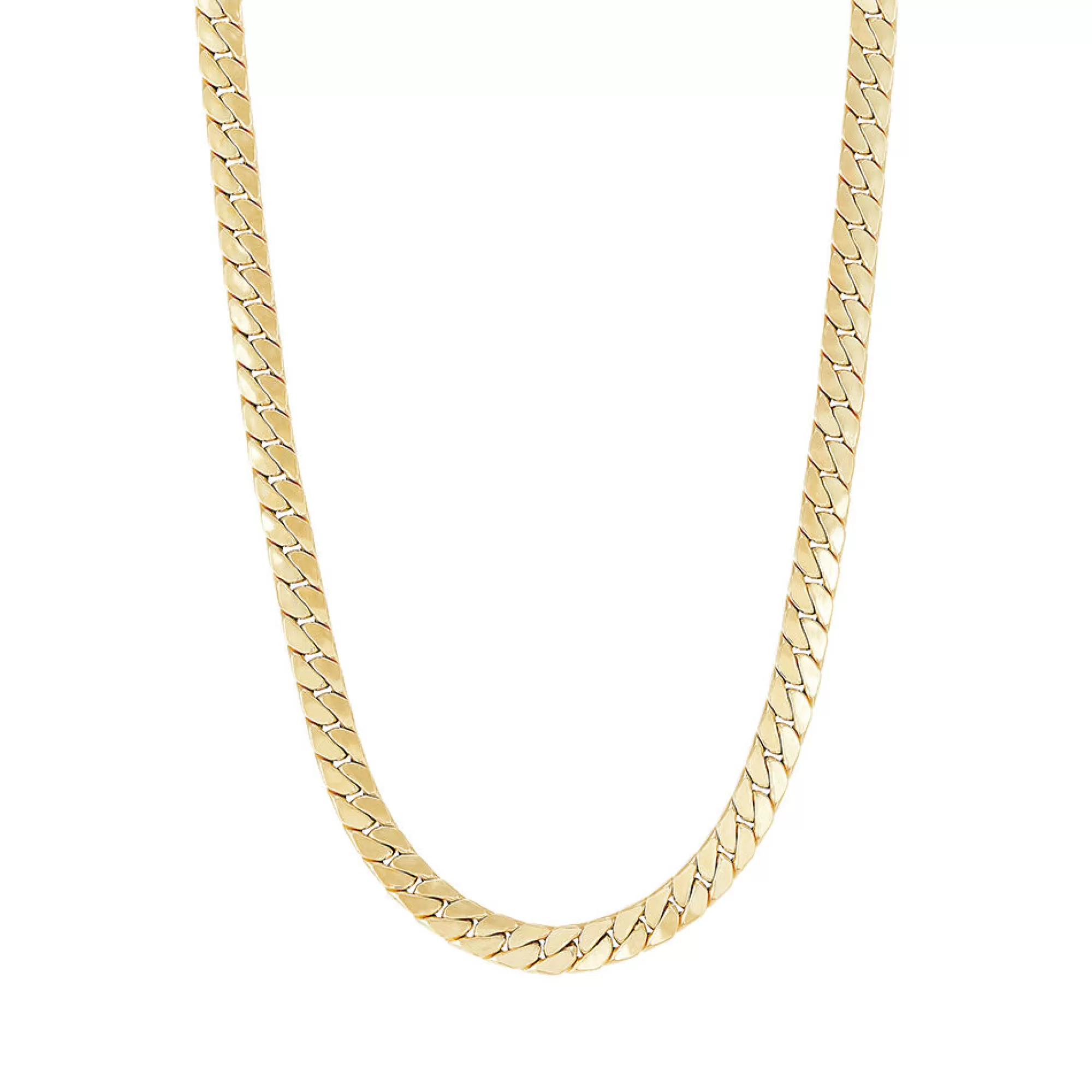 Necklaces & Pendants^* Flat Wire Cuban Chain In 14K Yellow Gold, 24"