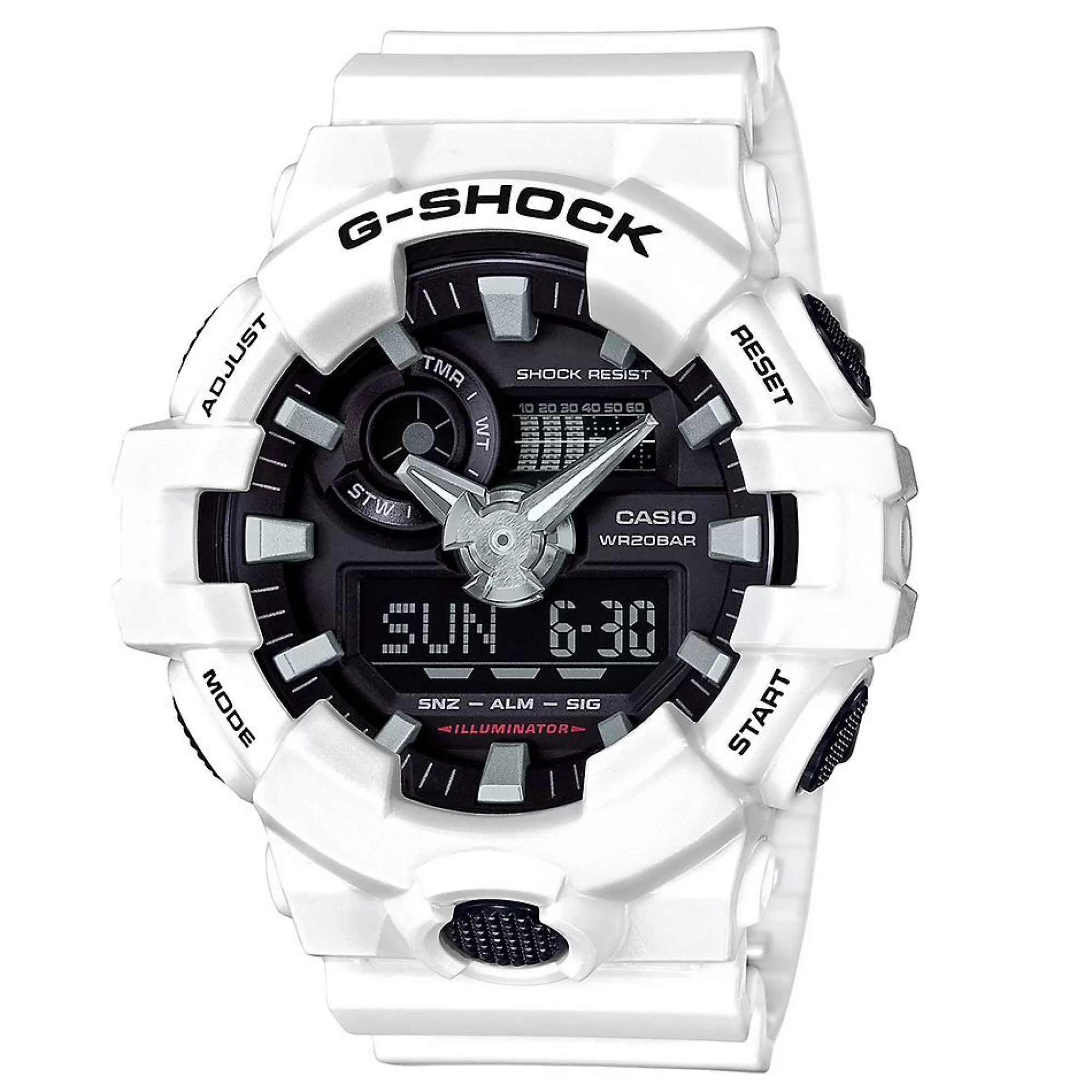 Men's Jewelry^G-Shock Ga-700 Analog-Digital Men's Watch In White Resin