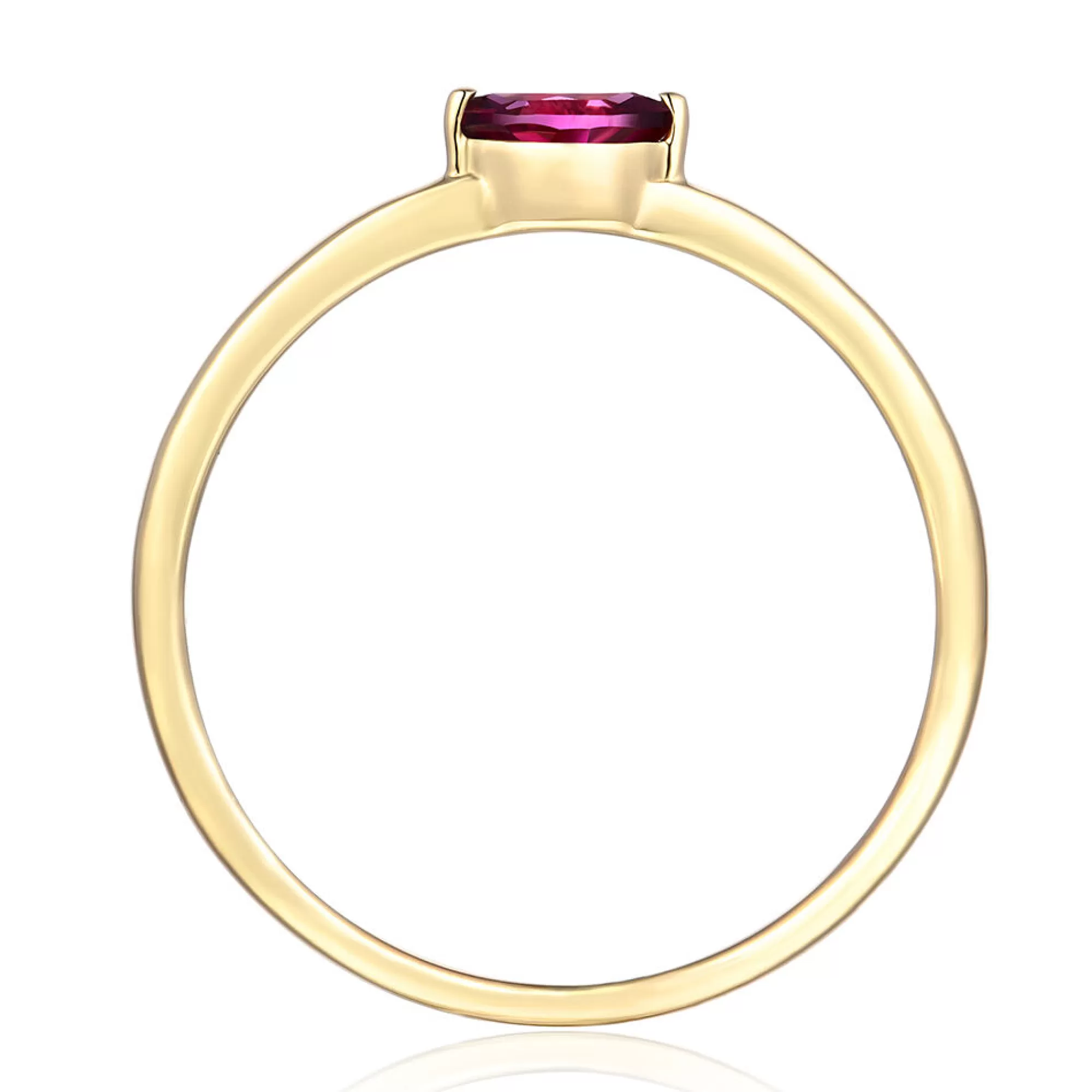 Rings^* Garnet Stack Ring In 10K Yellow Gold