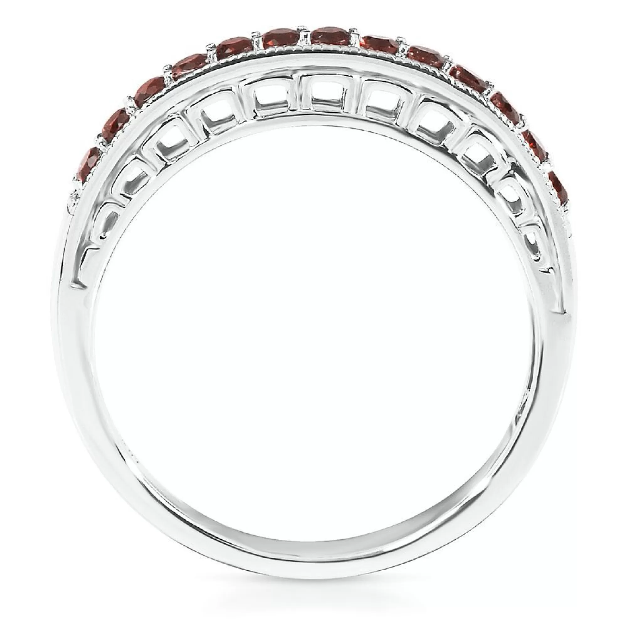 Rings^Layering & Stacking Garnet Stackable Ring In Sterling Silver