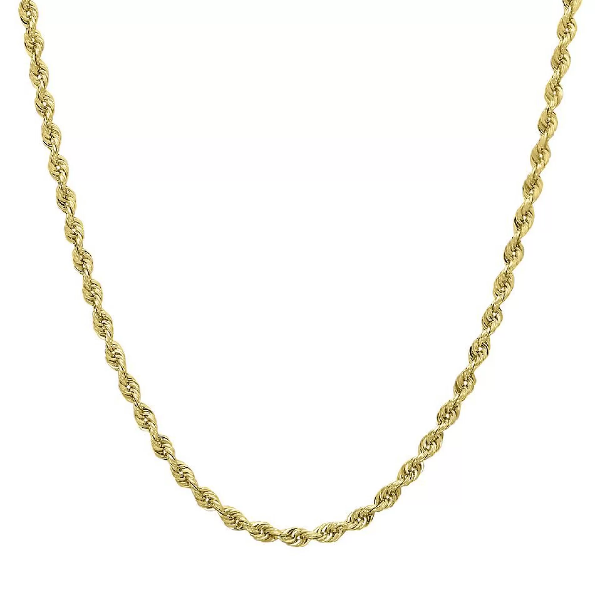 Necklaces & Pendants^* Glitter Rope Chain In 14K Yellow Gold, 18"