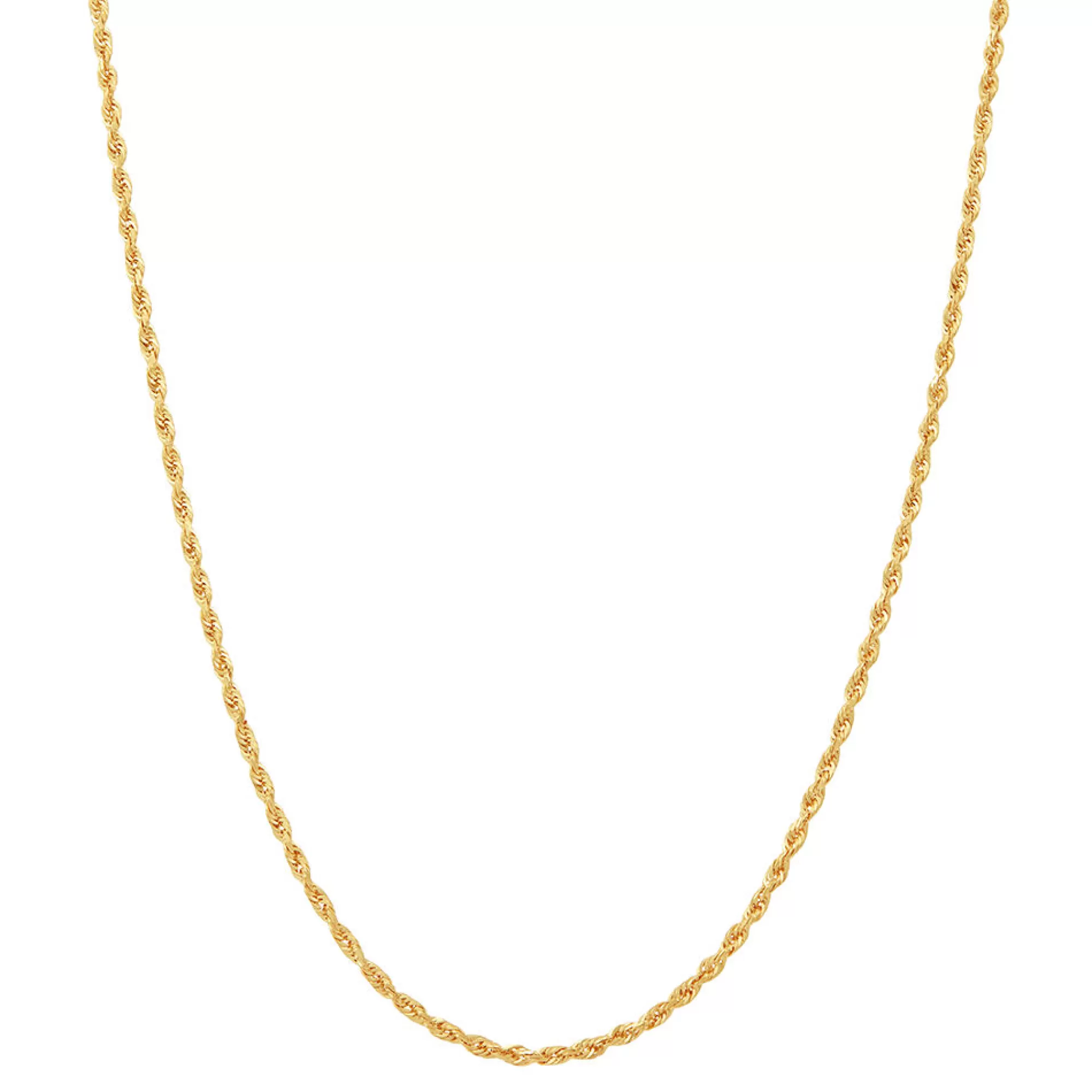 Necklaces & Pendants^* Glitter Rope Chain In 14K Yellow Gold, 22"