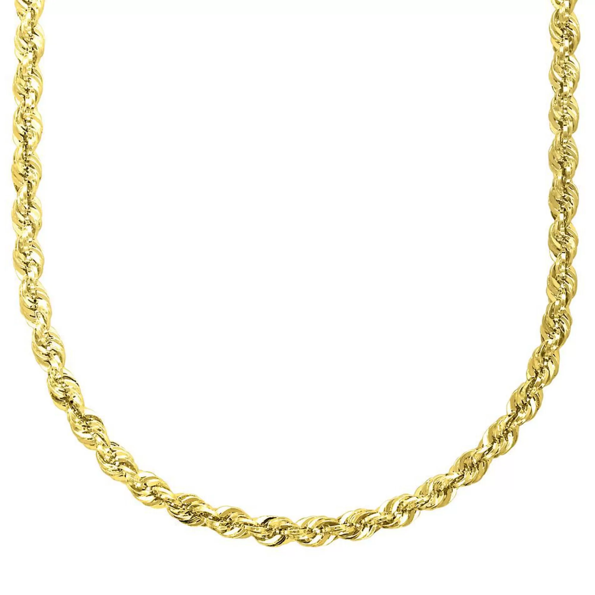 Necklaces & Pendants^* Glitter Rope Chain In 14K Yellow Gold, 20"