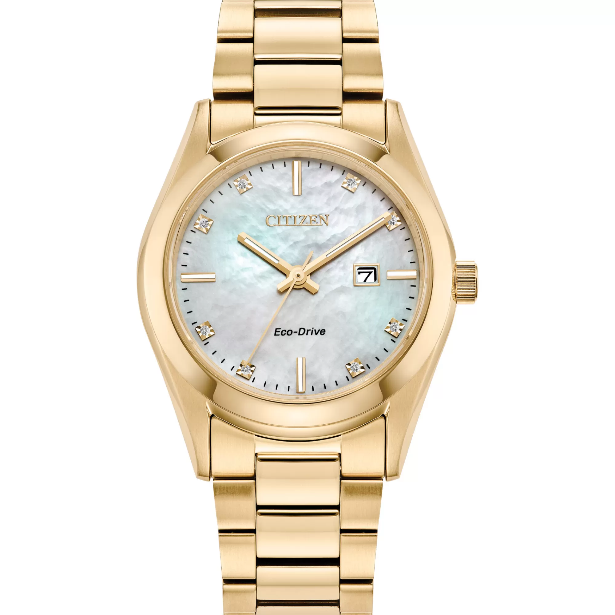 Women's Watches^Citizen® Eco™ Gold-Tone Stainless Steel Ladies' Watch