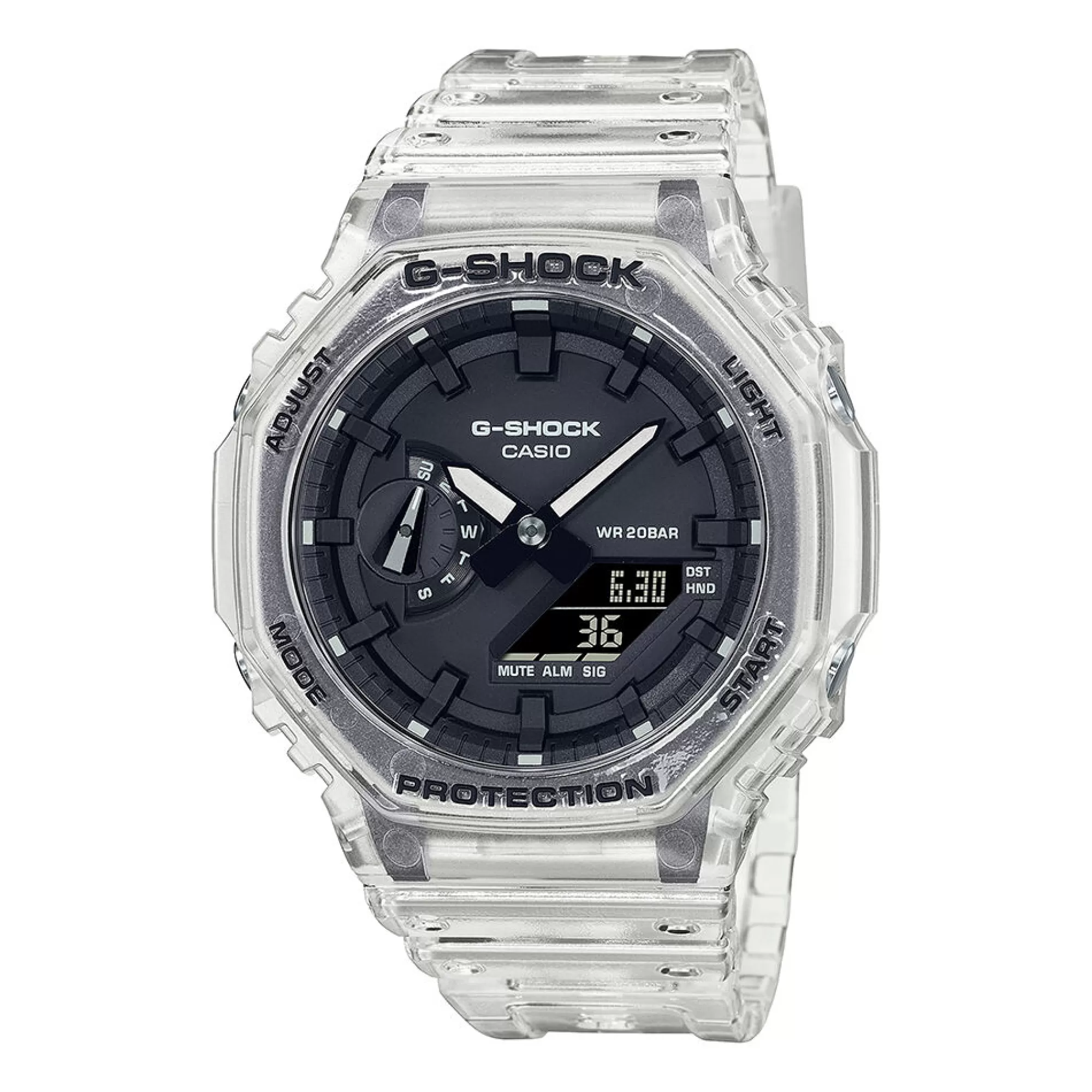 Men's Jewelry^G-Shock Skeleton Men's Watch, Clear