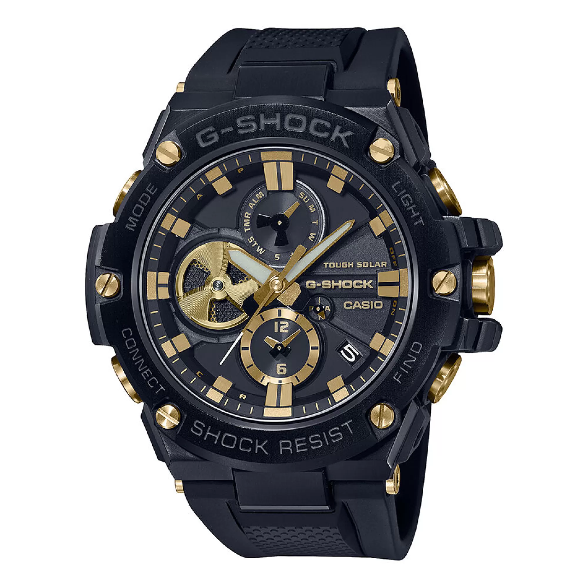 Men's Jewelry^G-Shock G-Steel Men's Watch In Black &Yellow Gold-Tone