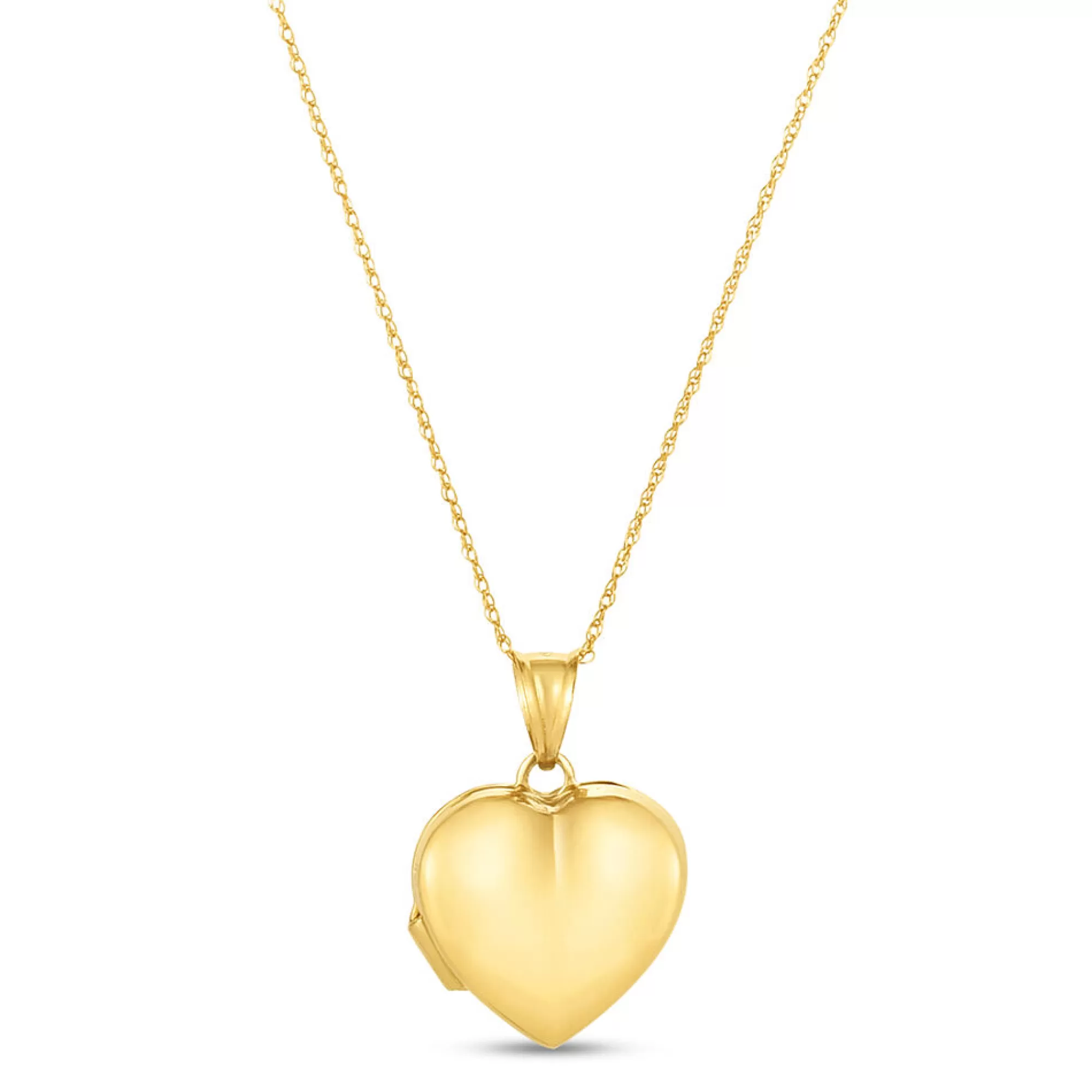 Necklaces & Pendants^* Heart Locket Pendant Polished In 14K Yellow Gold