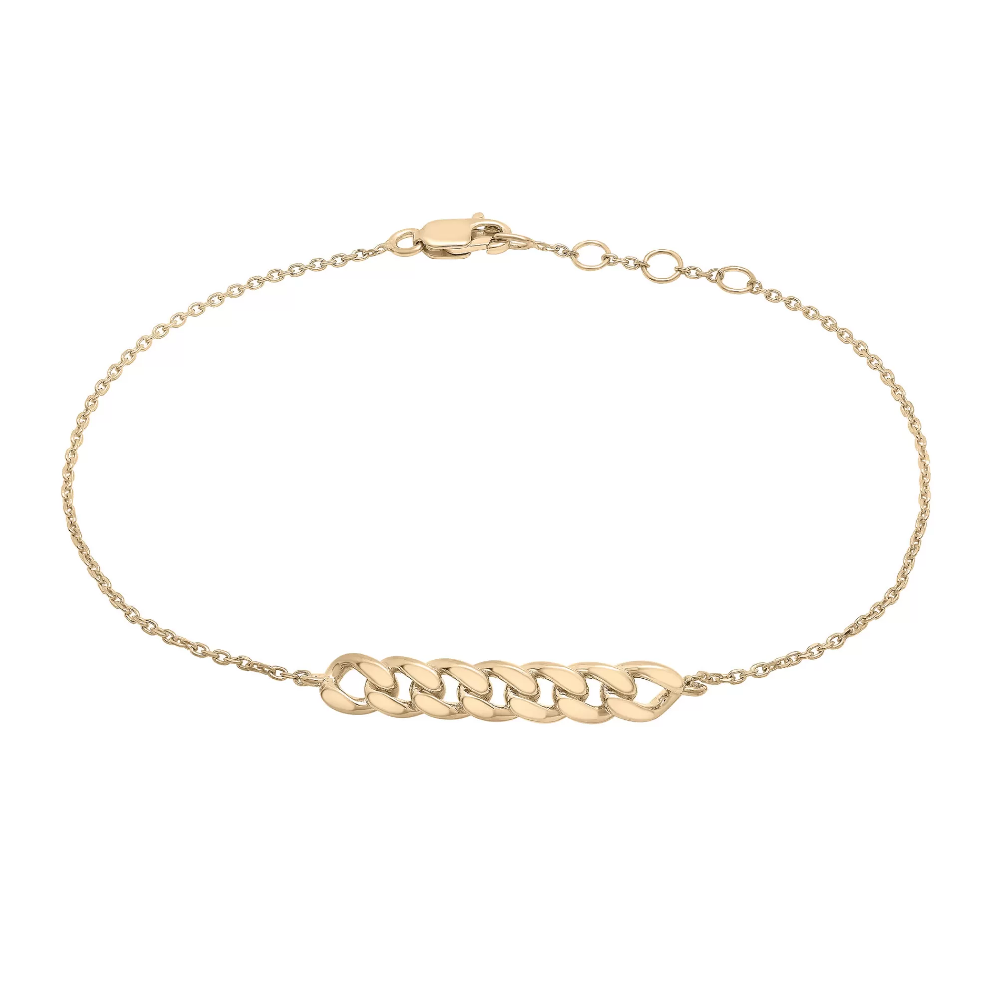 Bracelets^Laure by Aurate Horizontal Curb Link Bar Bracelet In Vermeil