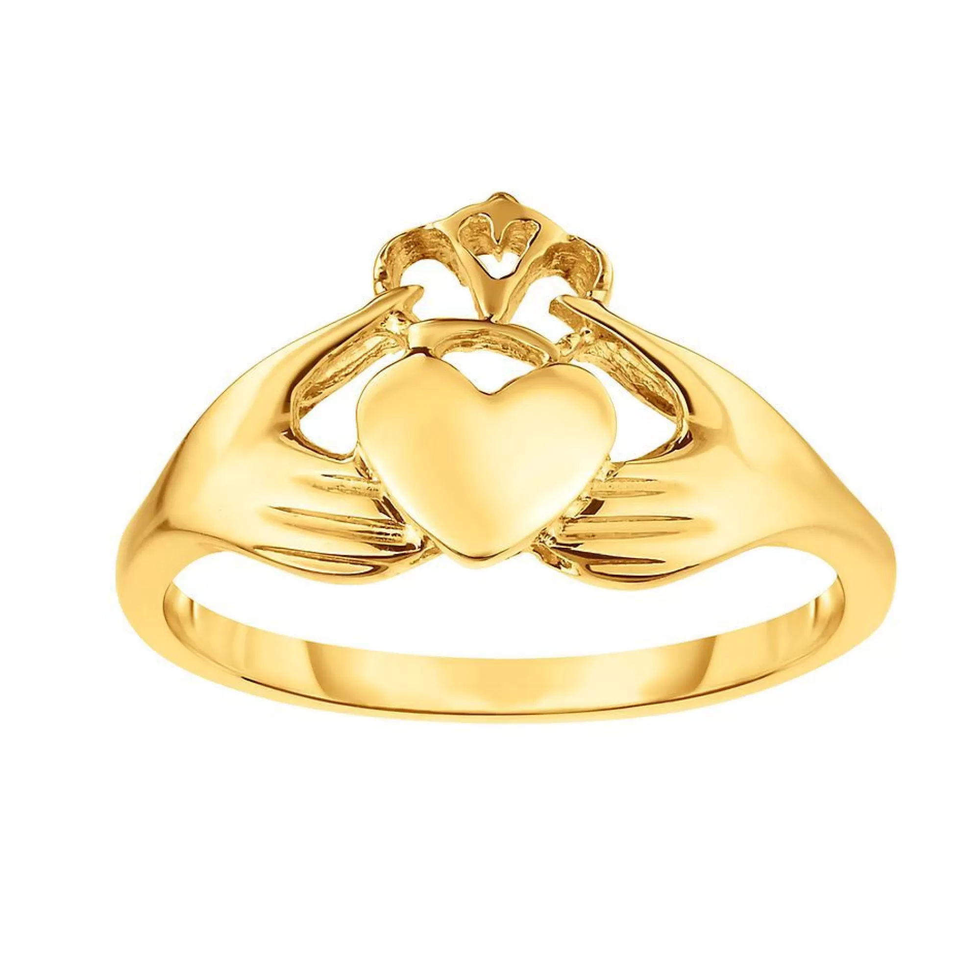 Rings^* Irish Claddagh Ring In 14K Yellow Gold