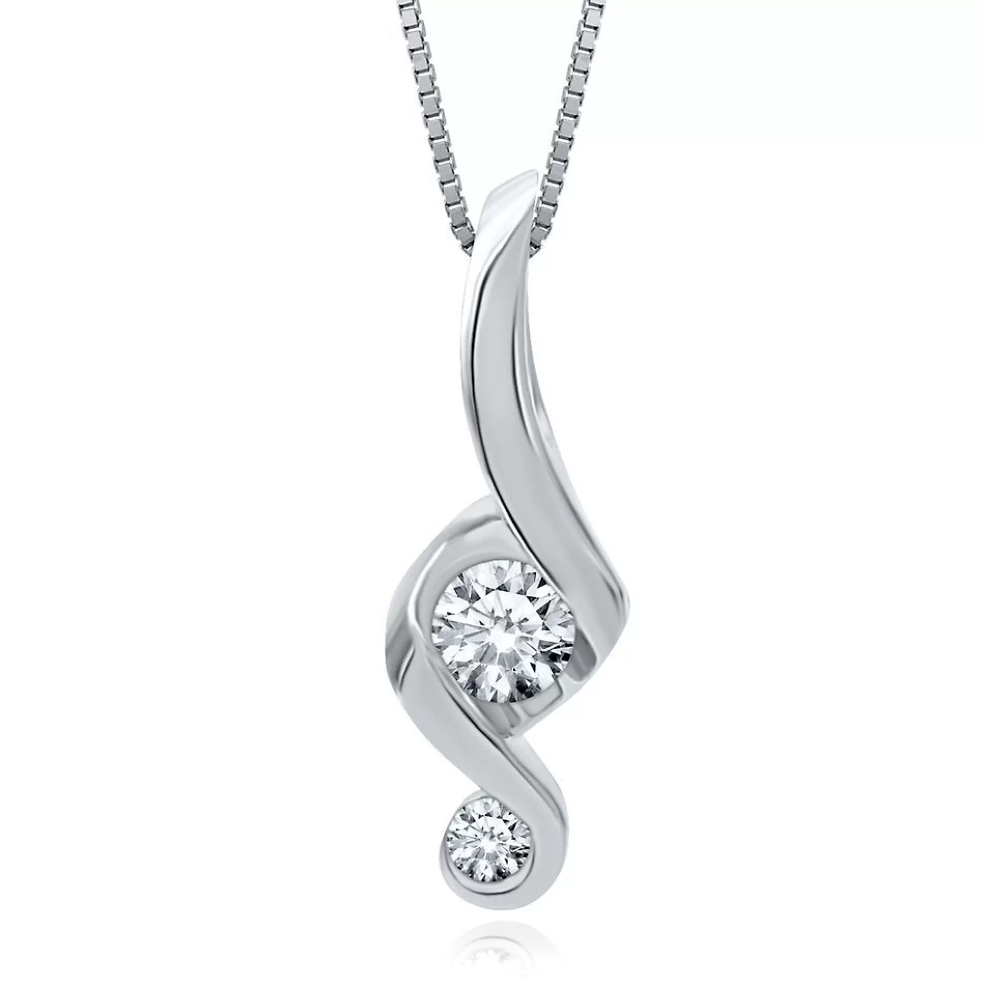 Necklaces & Pendants^Sirena® Juno Lucina® Diamond Pendant 14K White Gold