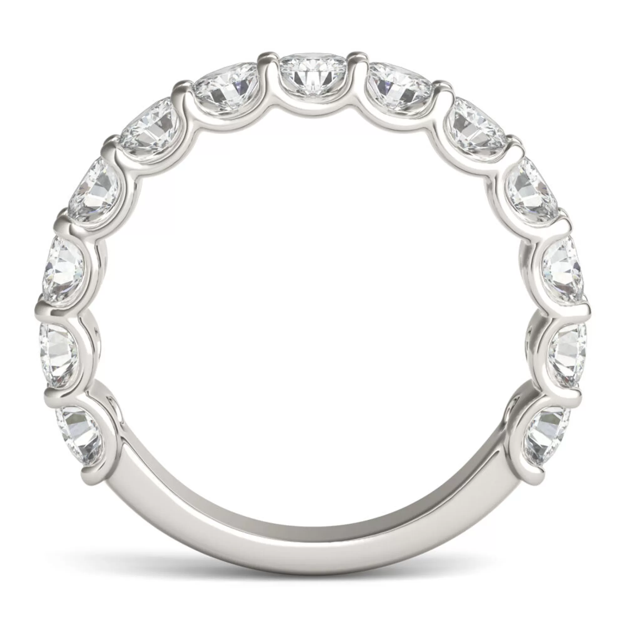 Rings^Charles & Colvard-Forever One™ Lab Created Moissanite Band In 14K White Gold