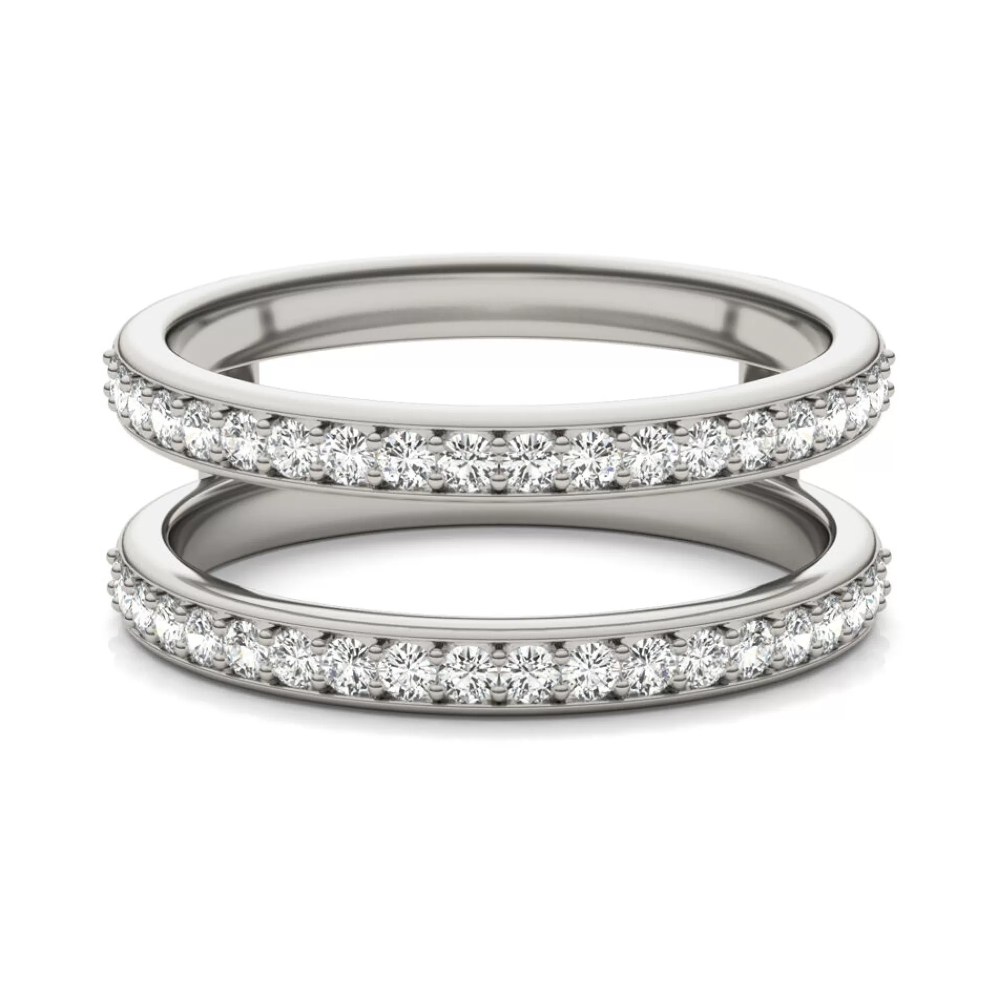 Rings^Charles & Colvard-Forever One™ Lab Created Moissanite Insert In 14K White Gold