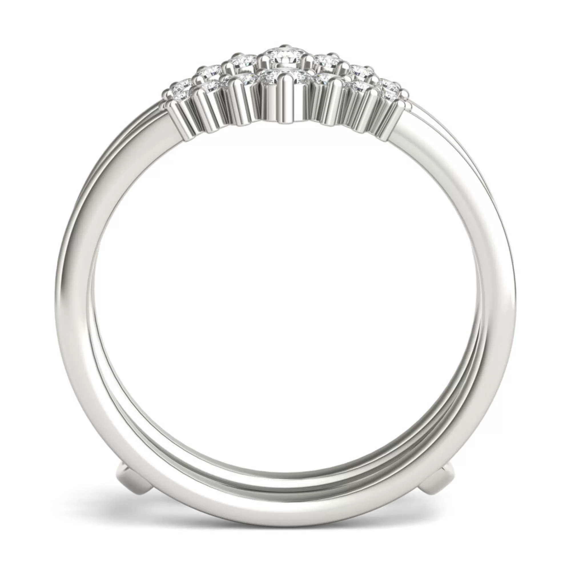 Rings^Charles & Colvard-Forever One™ Lab Created Moissanite Ring Enhancer In 14K White Gold