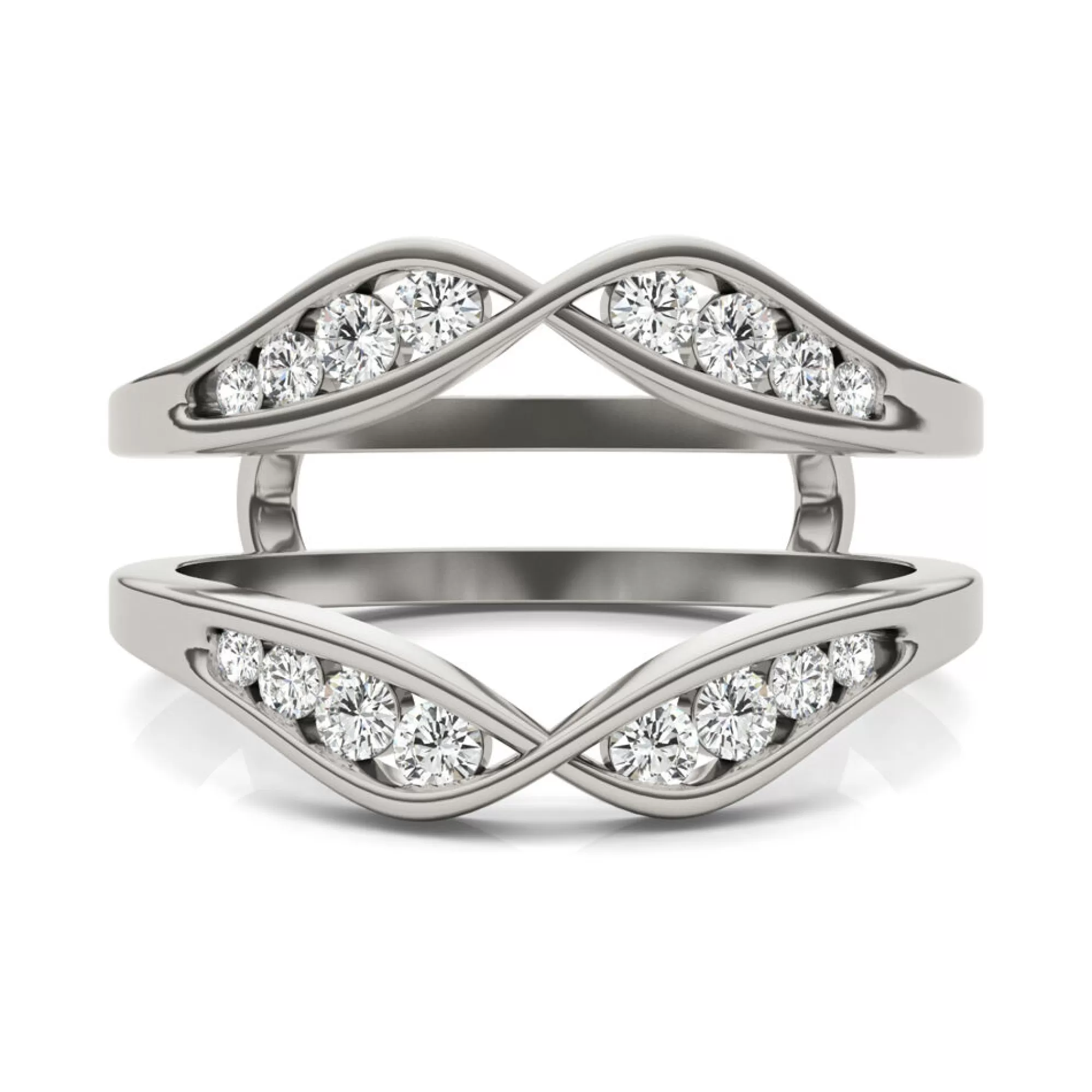 Rings^Charles & Colvard-Forever One™ Lab Created Moissanite Ring Insert In 14K White Gold