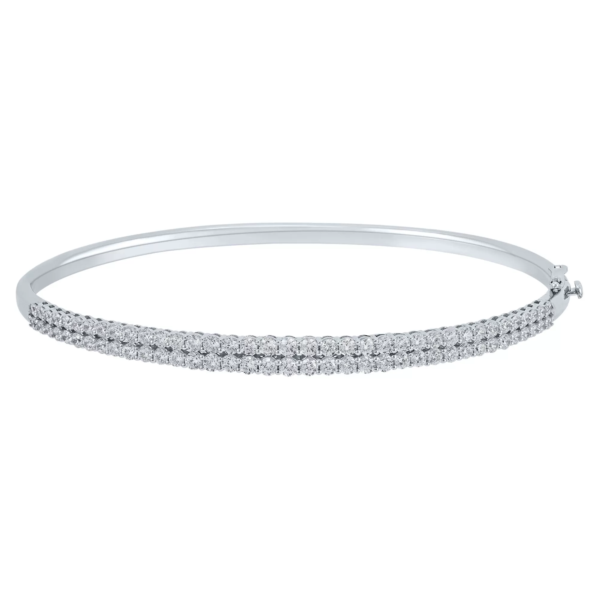 Bracelets^Light Heart® Lab Grown Diamond Bangle Bracelet In 14K White Gold (2 Ct. Tw.)