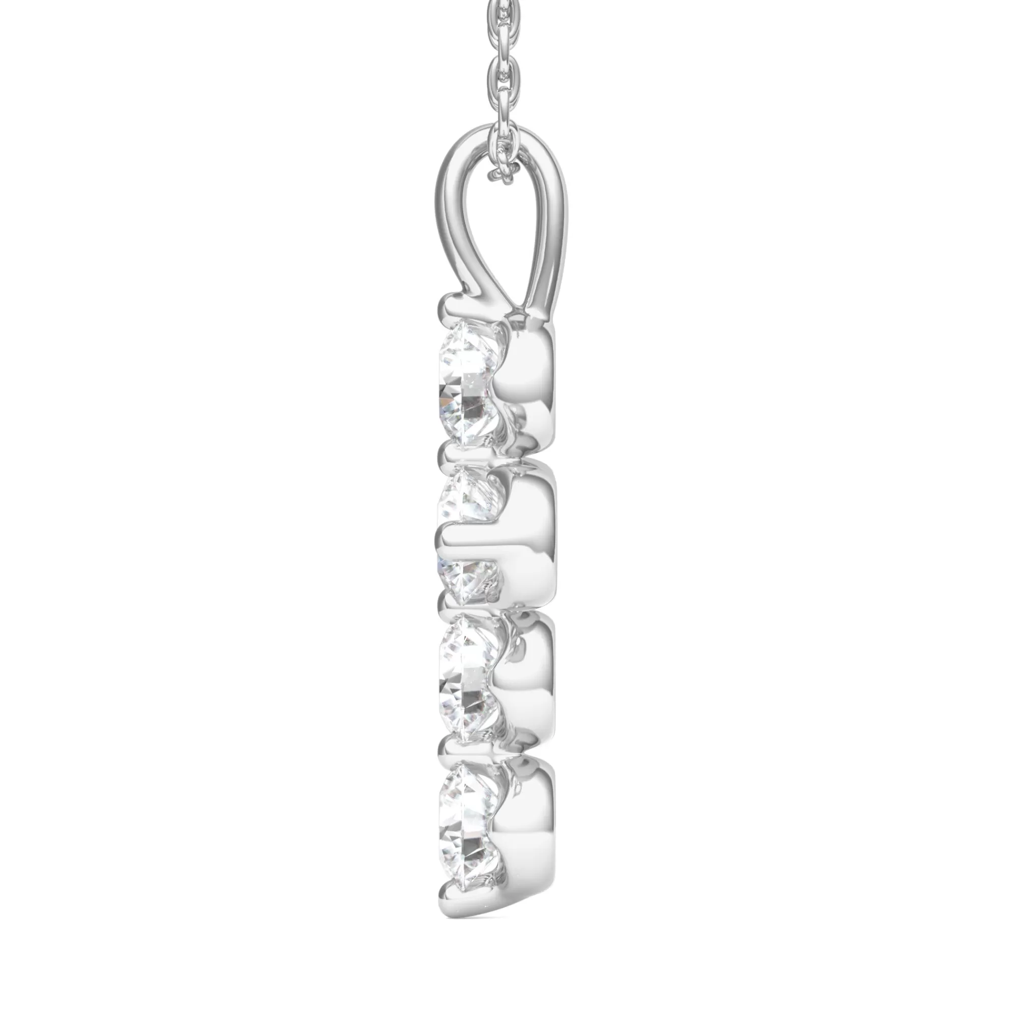 Necklaces & Pendants^Light Heart® Lab Grown Diamond Cross Pendant In 14K White Gold (1 Ct. Tw.)