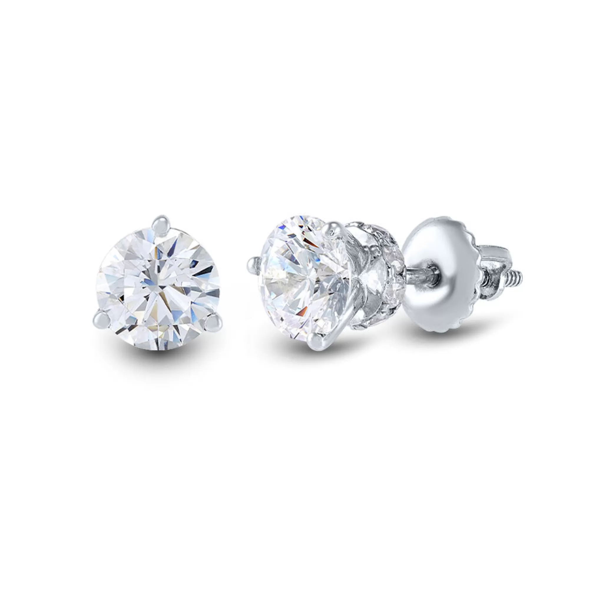 Earrings^Light Heart® Lab Grown Diamond Earrings In (1 3/4 Ct. Tw.) Platinum