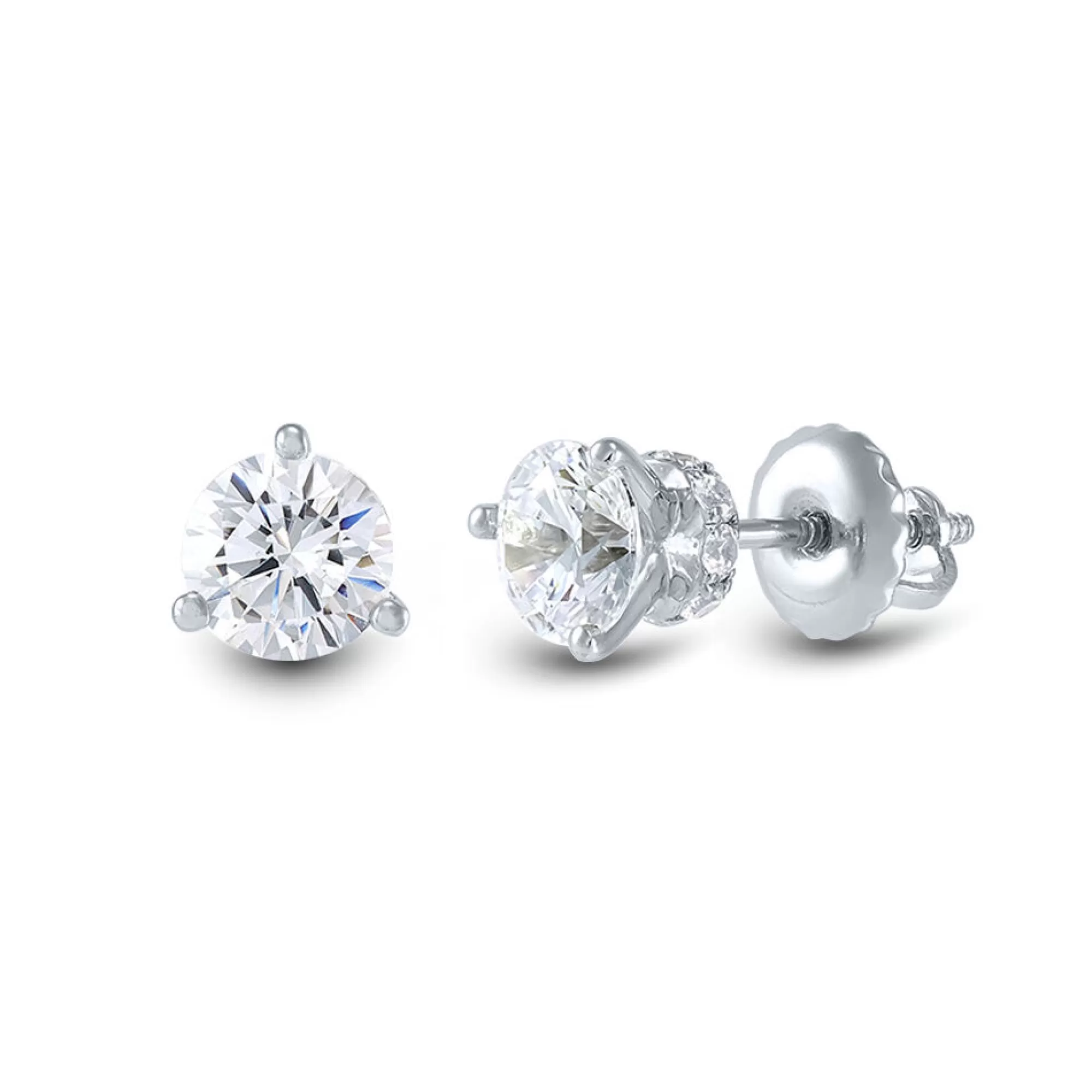 Earrings^Light Heart® Lab Grown Diamond Earrings In (1 1/5 Ct. Tw.) Platinum