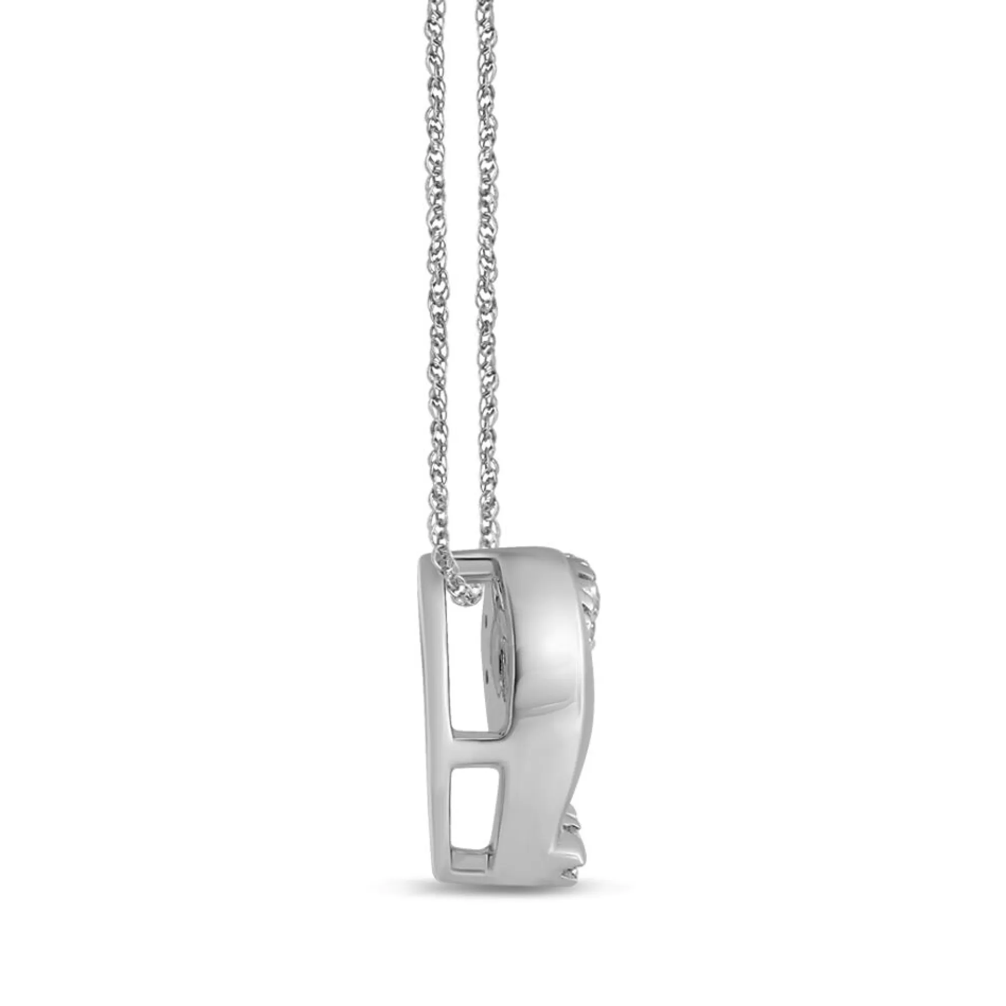 Necklaces & Pendants^Linked With Love Lab Grown Diamond Knotted Heart Pendant In 10K White Gold