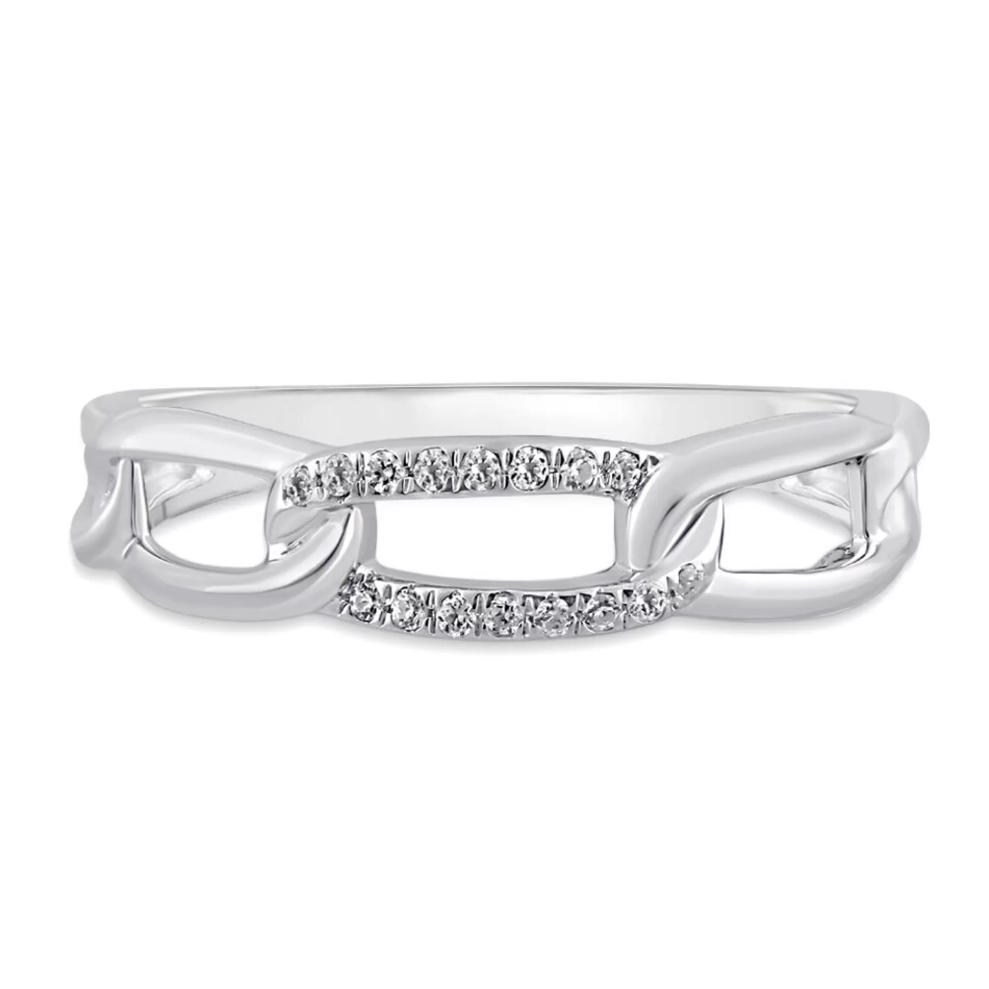 Rings^Linked With Love Lab Grown Diamond Link Ring In 10K White Gold