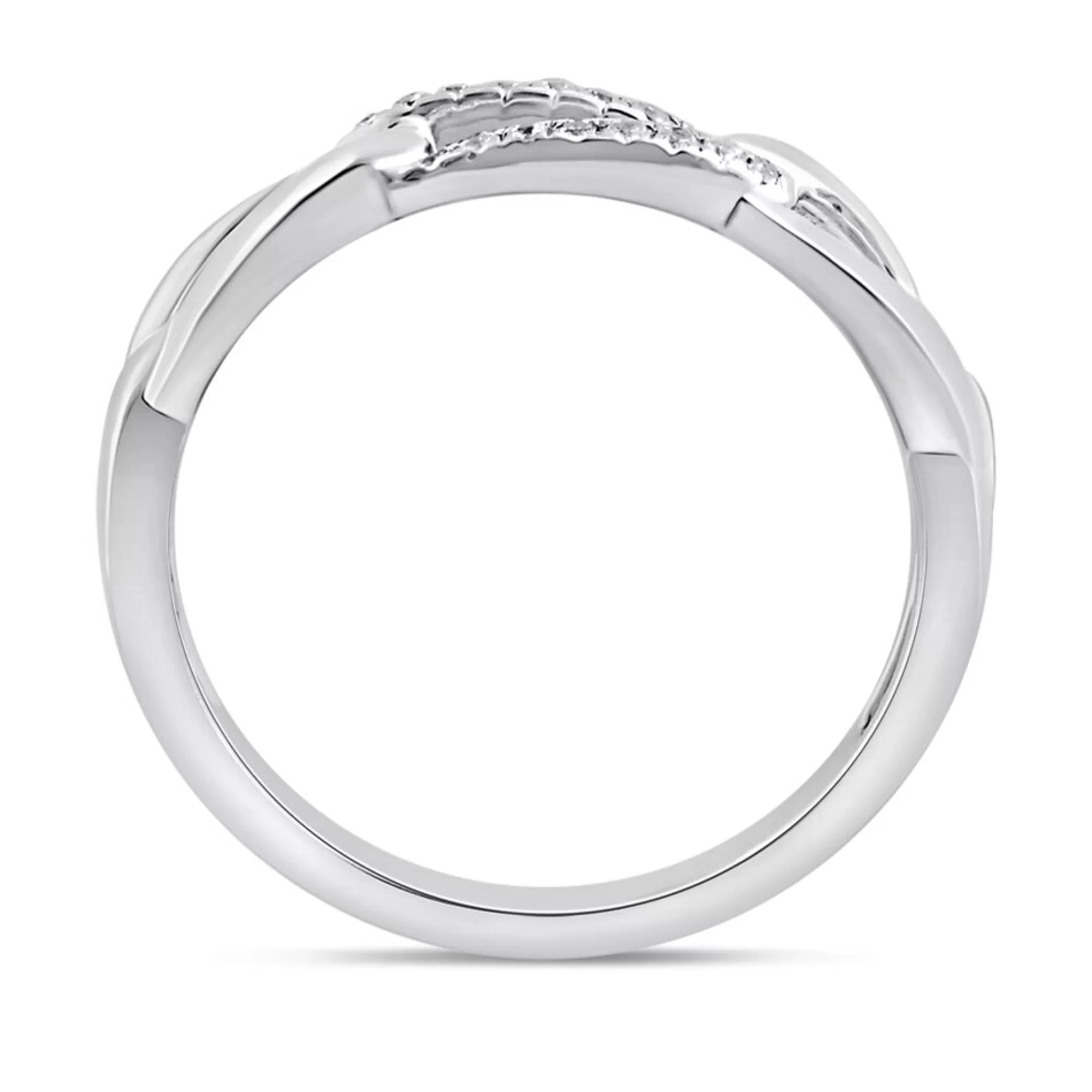 Rings^Linked With Love Lab Grown Diamond Link Ring In 10K White Gold