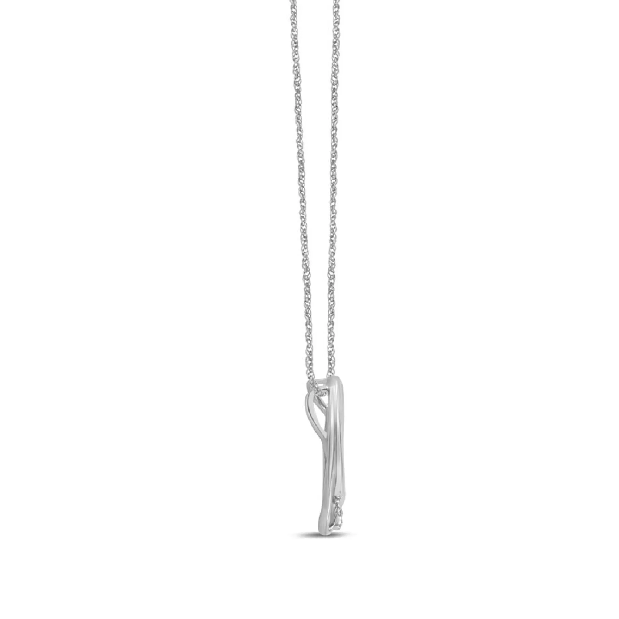 Necklaces & Pendants^Linked With Love Lab Grown Diamond Pendant Circle In 10K White Gold (1/4 Ct. Tw.)