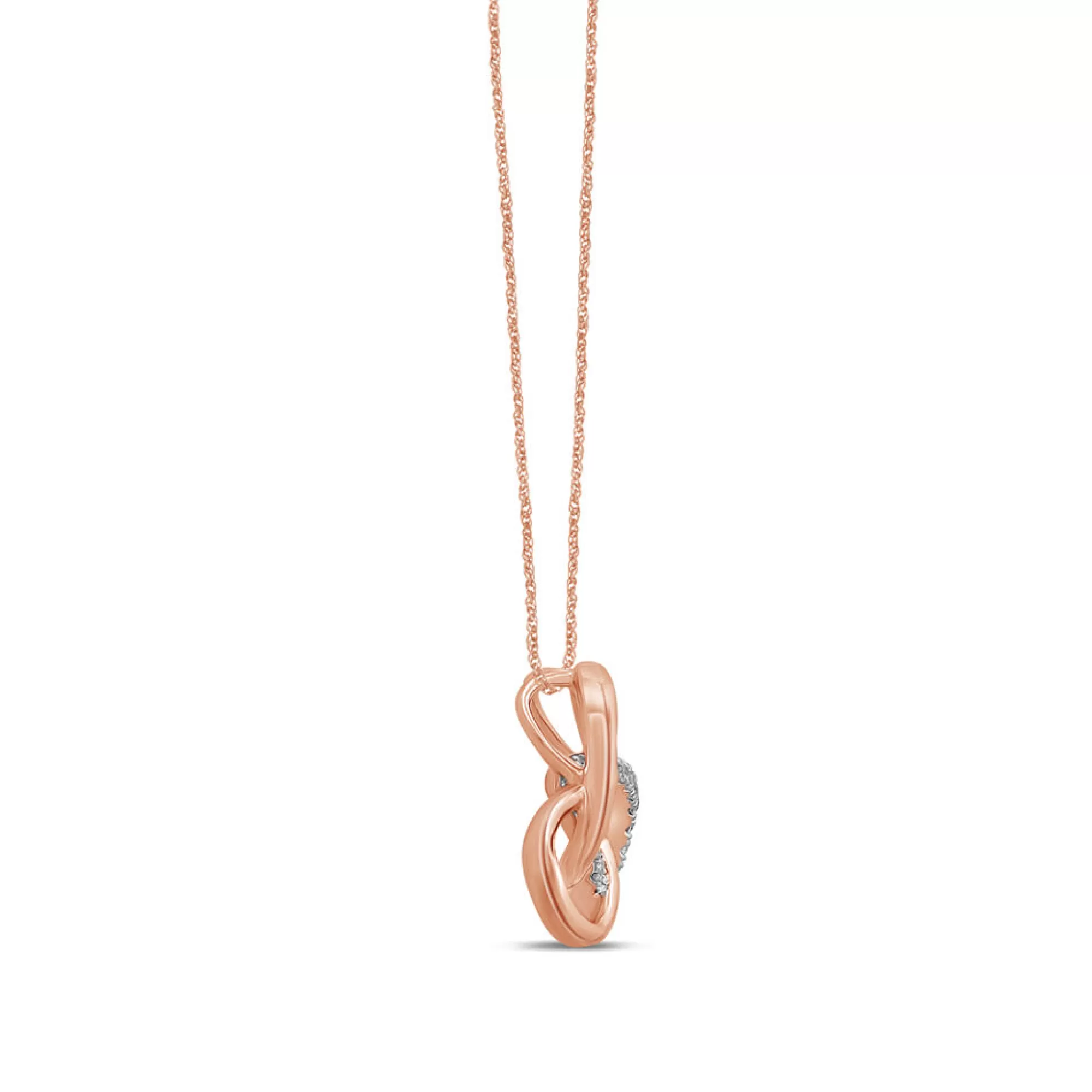 Necklaces & Pendants^Linked With Love Lab Grown Diamond Pendant Knot In 10K Rose Gold