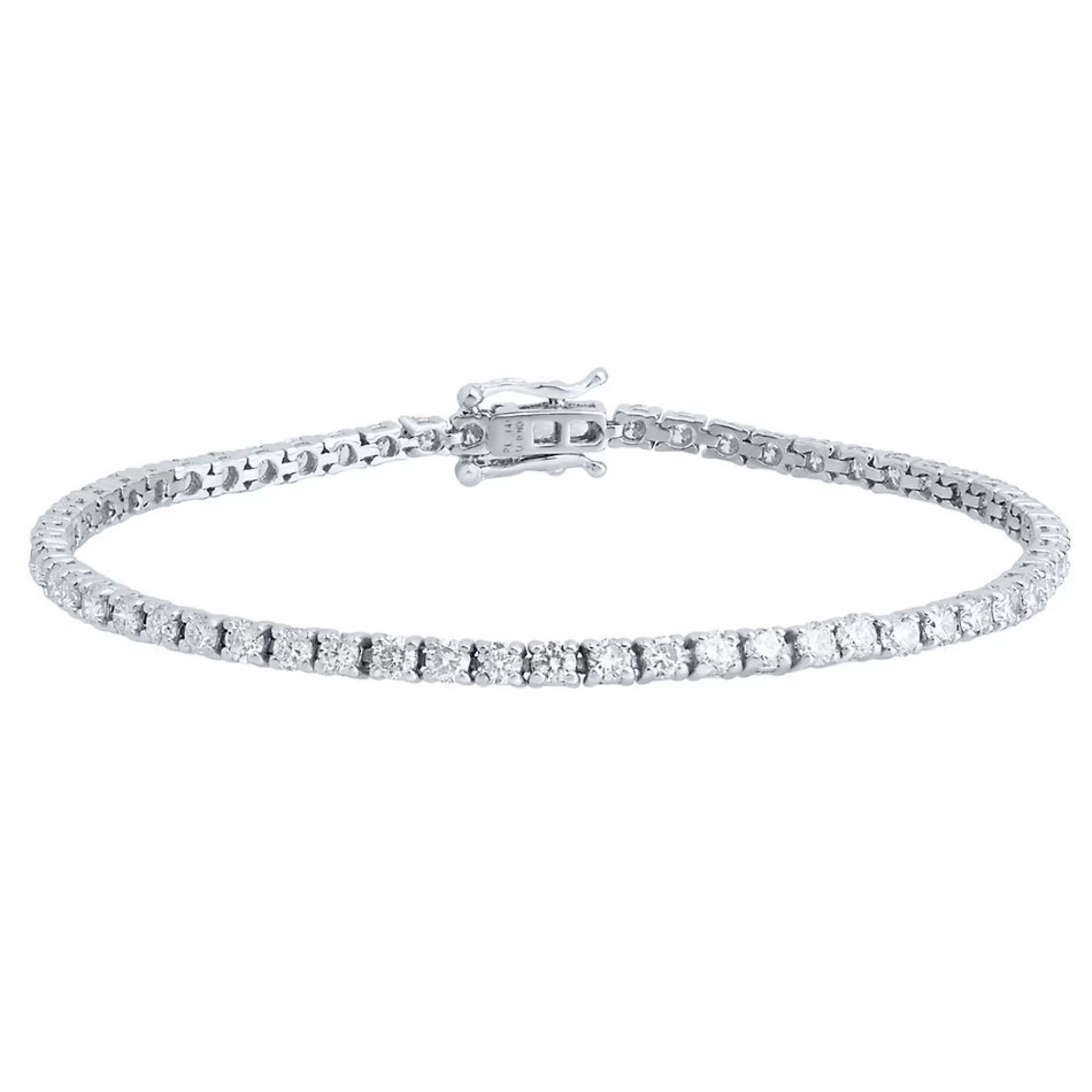 Bracelets^Light Heart® Lab Grown Diamond Tennis Bracelet In 14K White Gold (4 Ct. Tw.)
