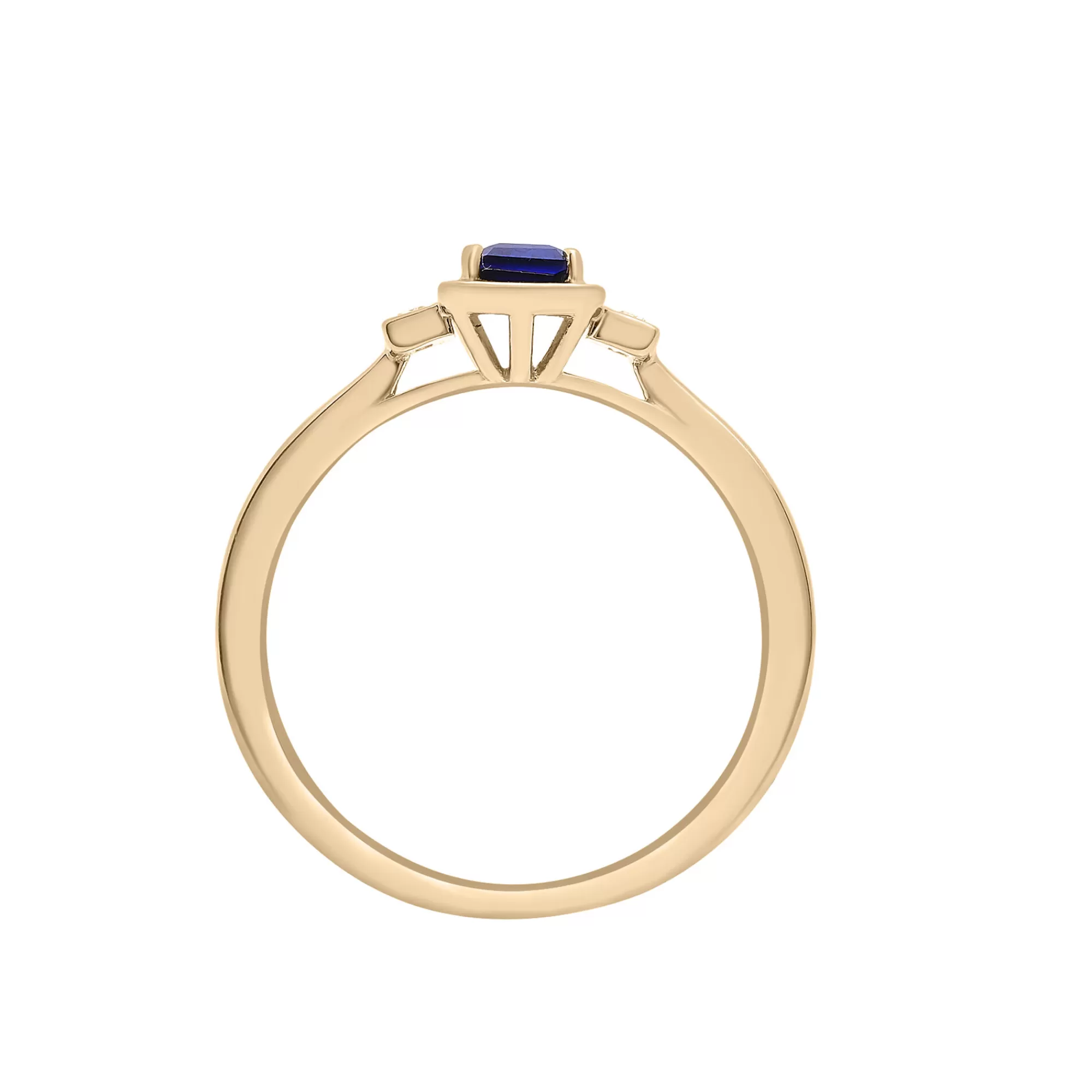 Rings^Laure by Aurate Lab-Created Blue And White Sapphire Ring In Vermeil