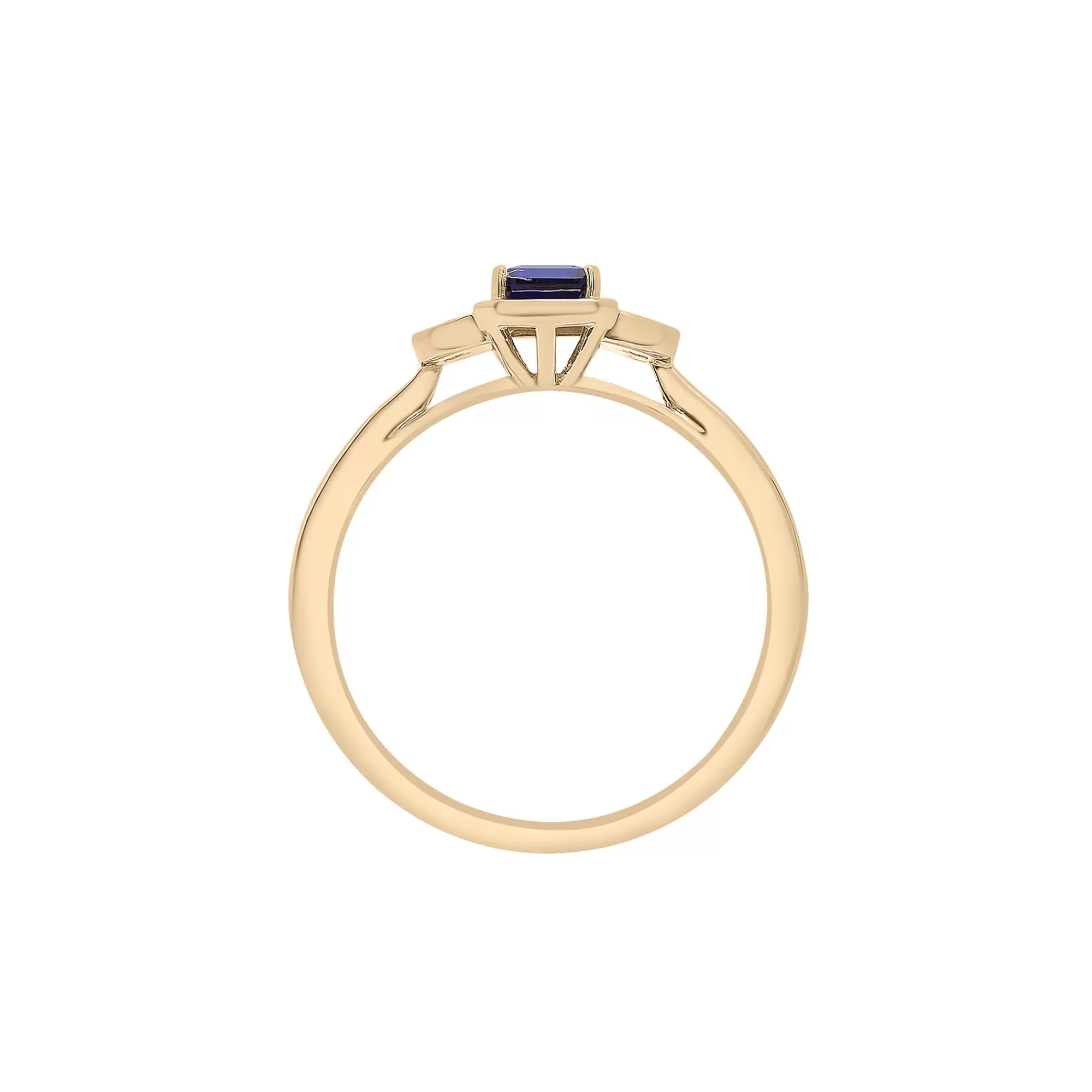 Rings^Laure by Aurate Lab-Created Blue Sapphire And Lab-Created White Sapphire Vintage Ring In Vermeil