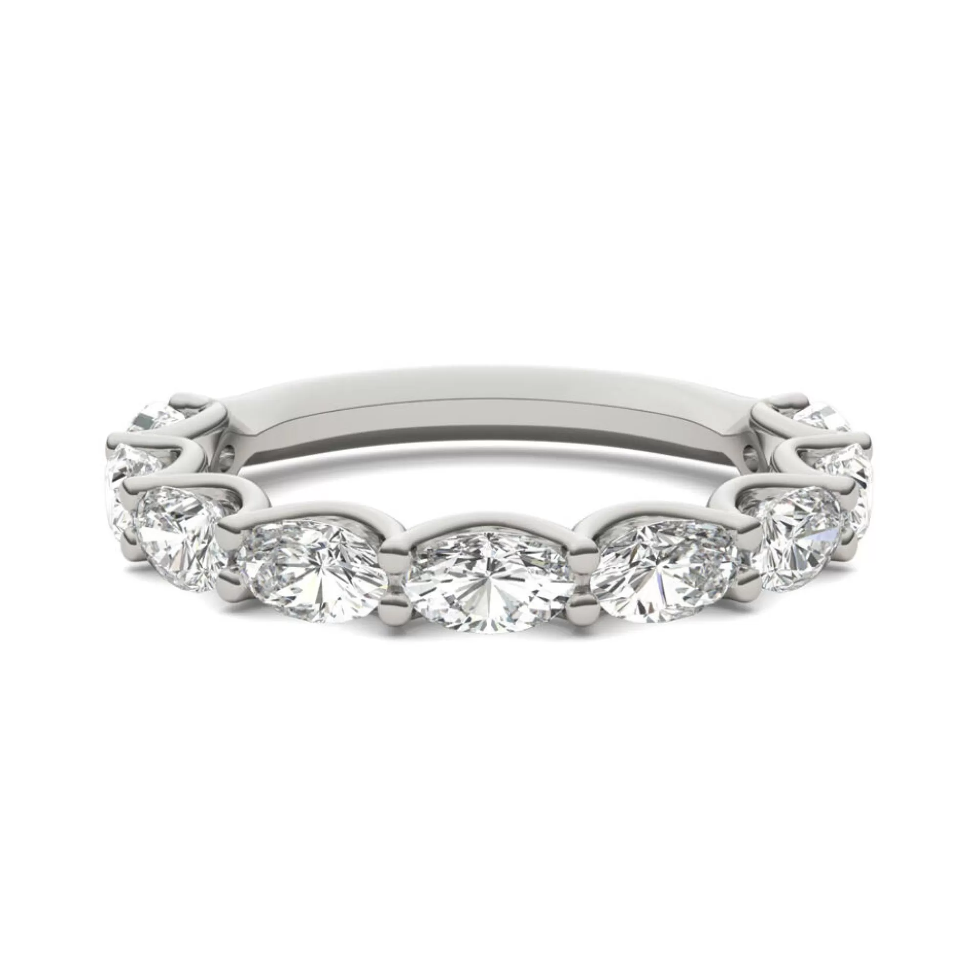 Rings^Charles & Colvard-Forever One™ Lab-Created Moissanite Band In 14K White Gold (2-1/3 Ct. Tw.)