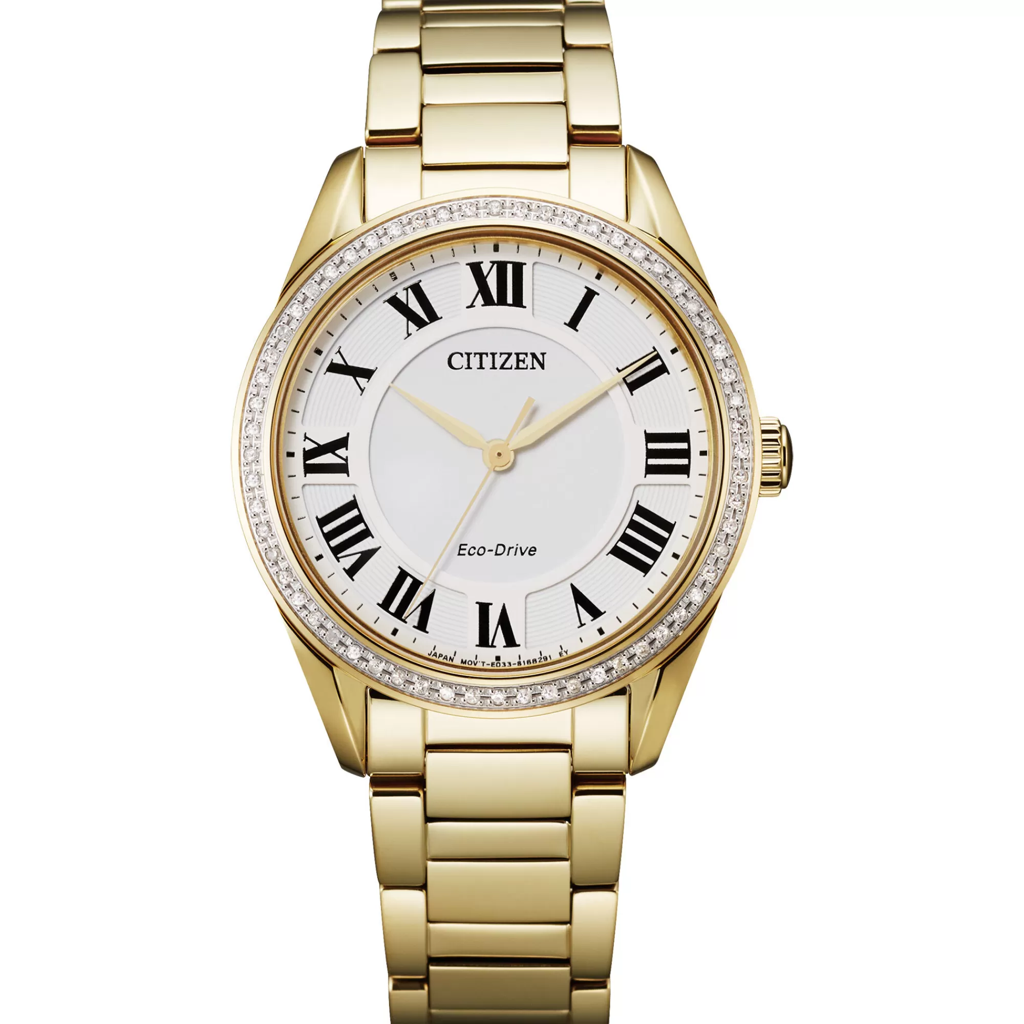 Women's Watches^Citizen® Eco™ Ladies' Arezzo Eco-Drive Watch In Gold-Tone Stainless Steel