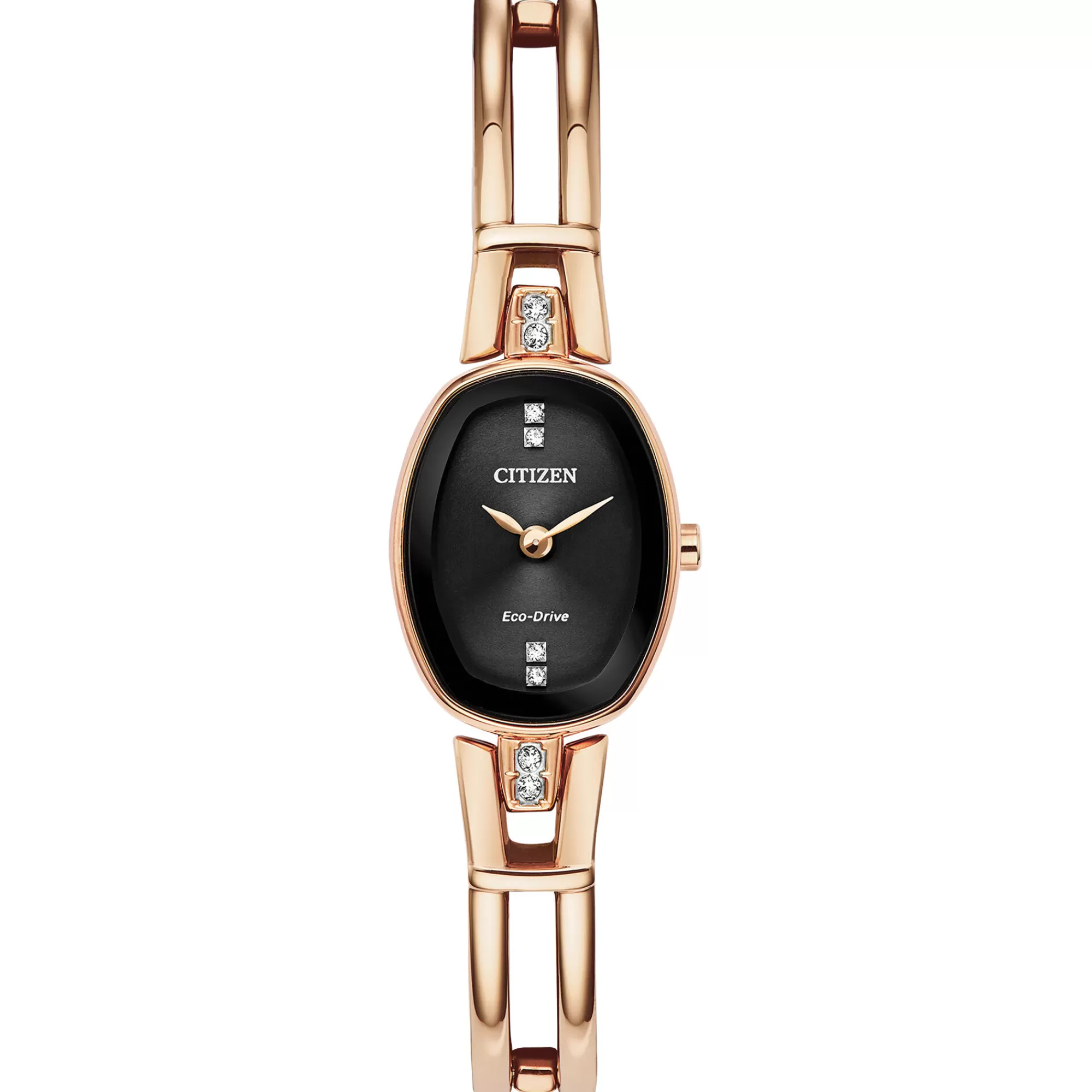 Women's Watches^Citizen® Eco™ Ladies' Crystal Watch In Ion-Plated Rose Gold-Tone