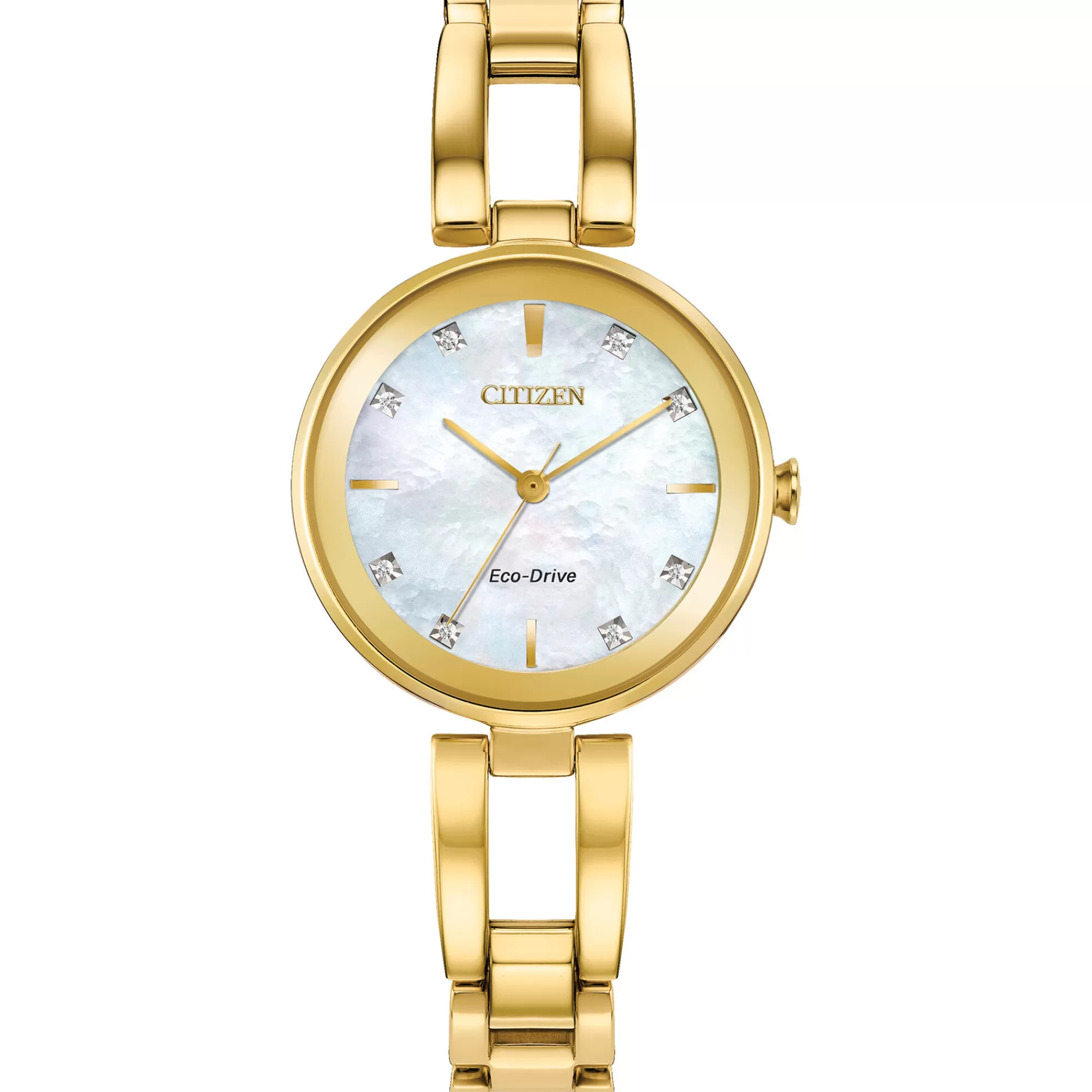 Women's Watches^Citizen® Eco™ Ladies' Diamond Dial Watch In Ion-Plated Yellow Gold-Tone