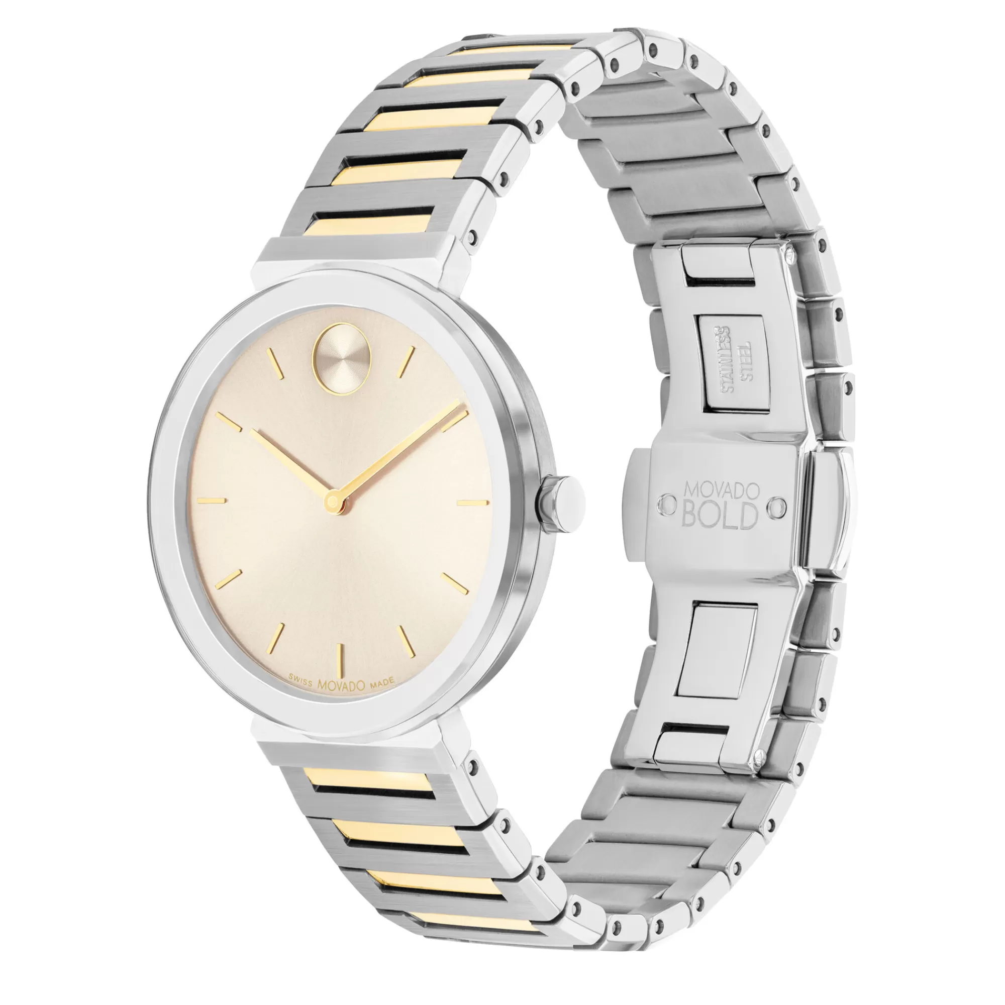 Women's Watches^Movado® Bold® Ladies' Watch In Two-Tone Gold-Tone Stainless Steel