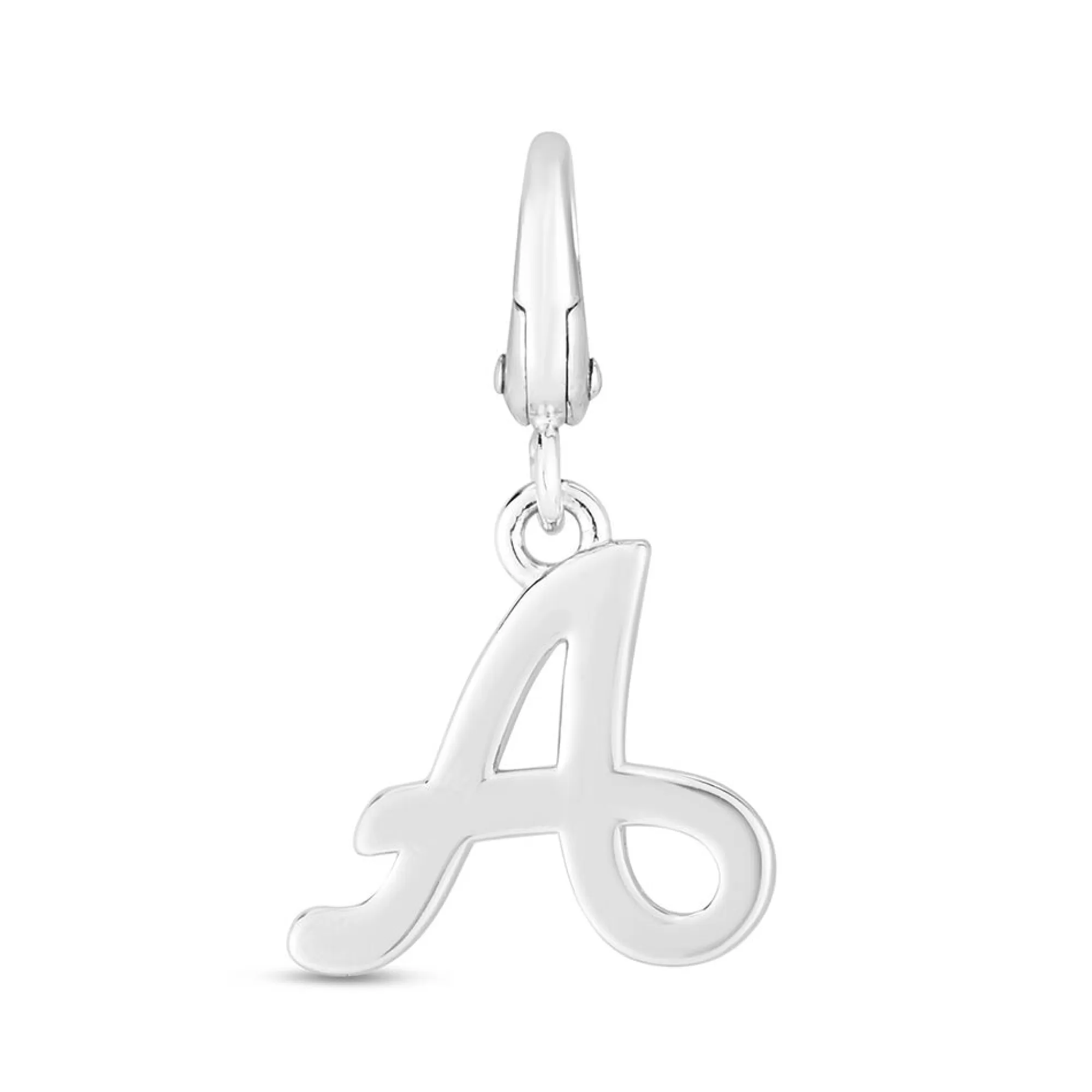 Bracelets^* Letter A Charm In Sterling Silver