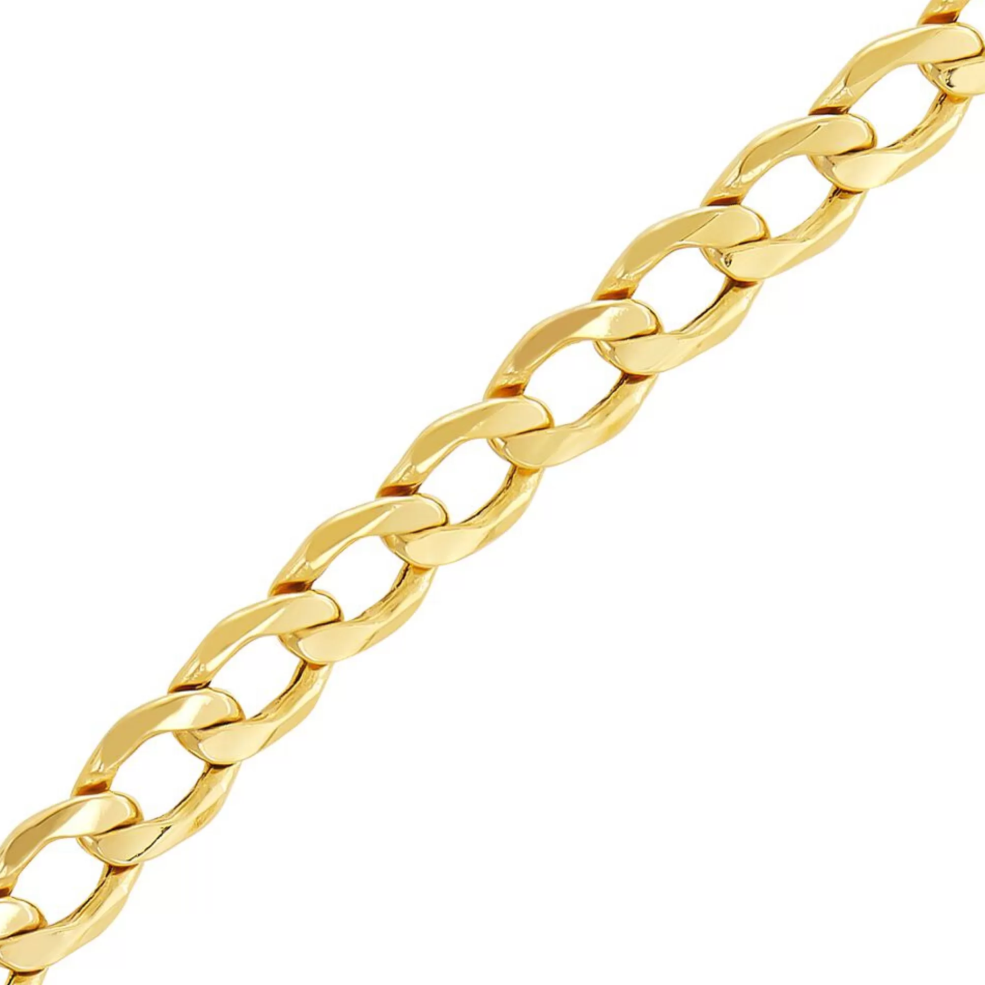 Necklaces & Pendants^* Light Beveled Curb Chain In 14K Yellow Gold, 24"