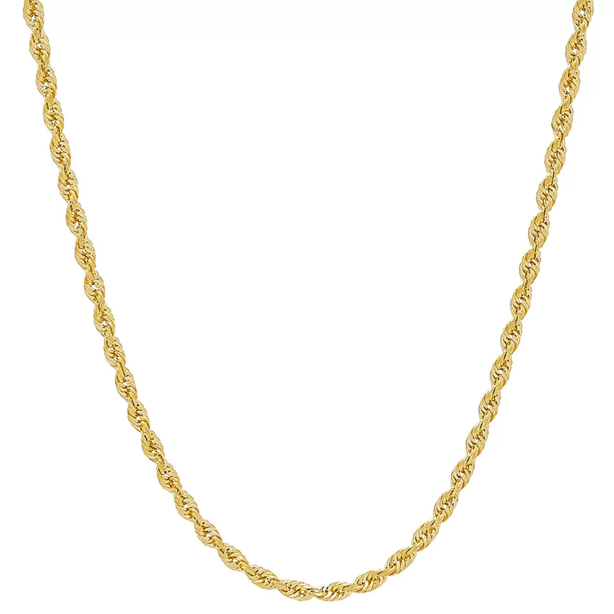 Necklaces & Pendants^* Light Glitter Rope Chain In 14K Yellow Gold