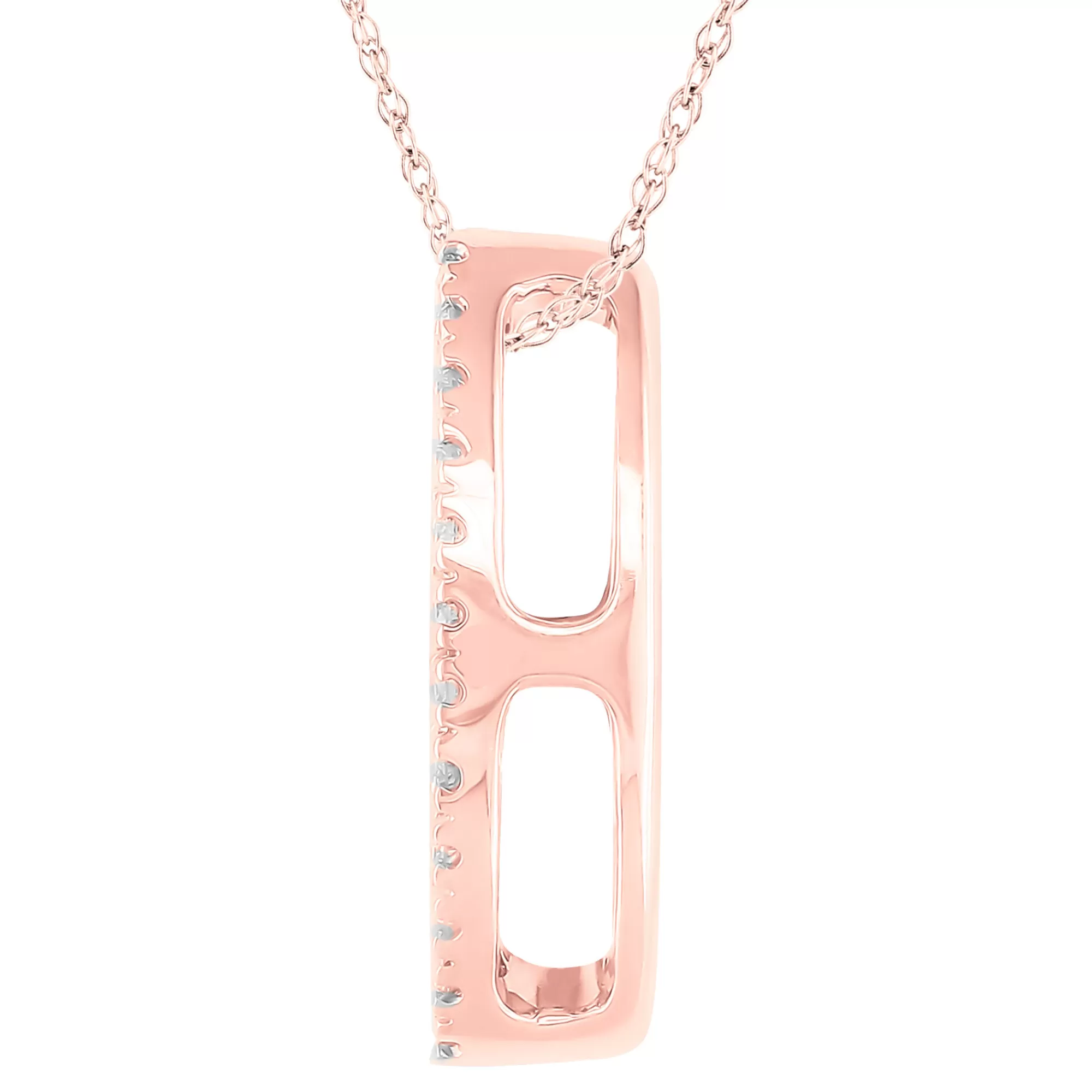 Necklaces & Pendants^* Marquise-Shaped Diamond Pendant In 10K Rose Gold (1/10 Ct. Tw.)