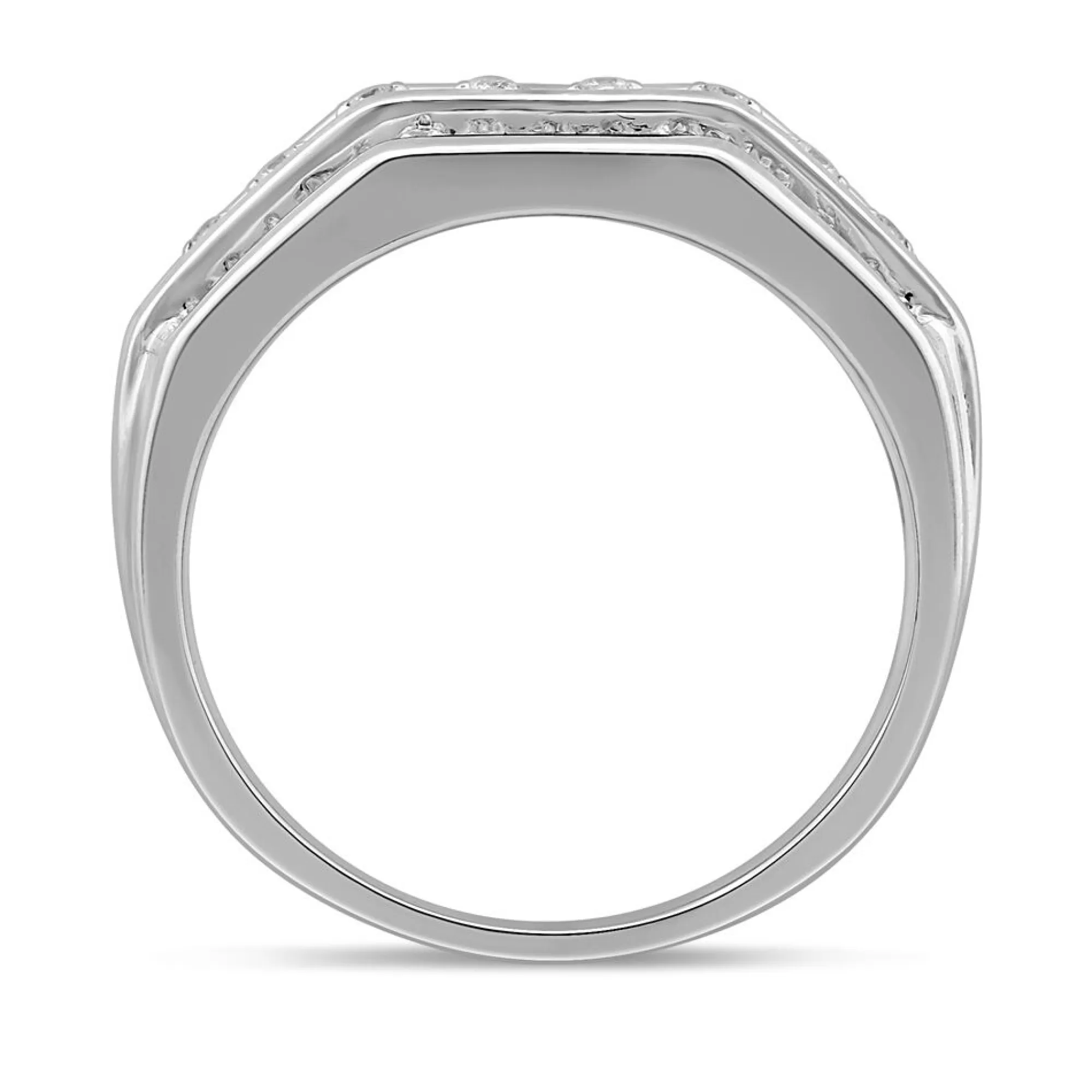 Men's Jewelry^* Men's 2 Ct. Tw. Diamond Band In 10K White Gold