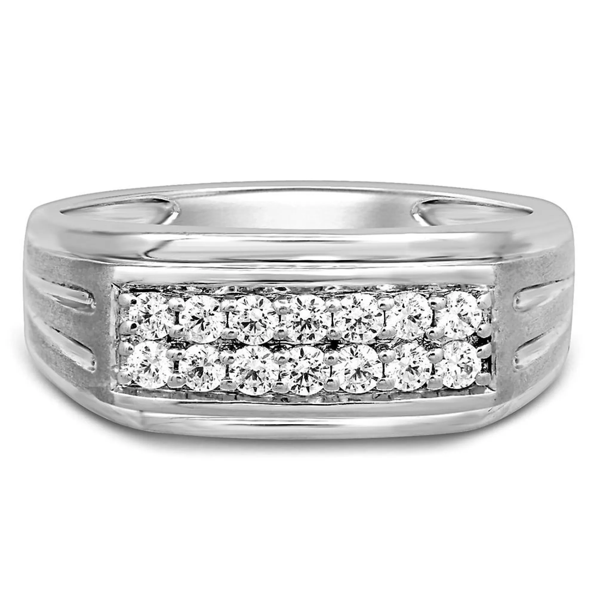 Men's Jewelry^* Men's 1/2 Ct. Tw. Diamond Ring In 10K White Gold