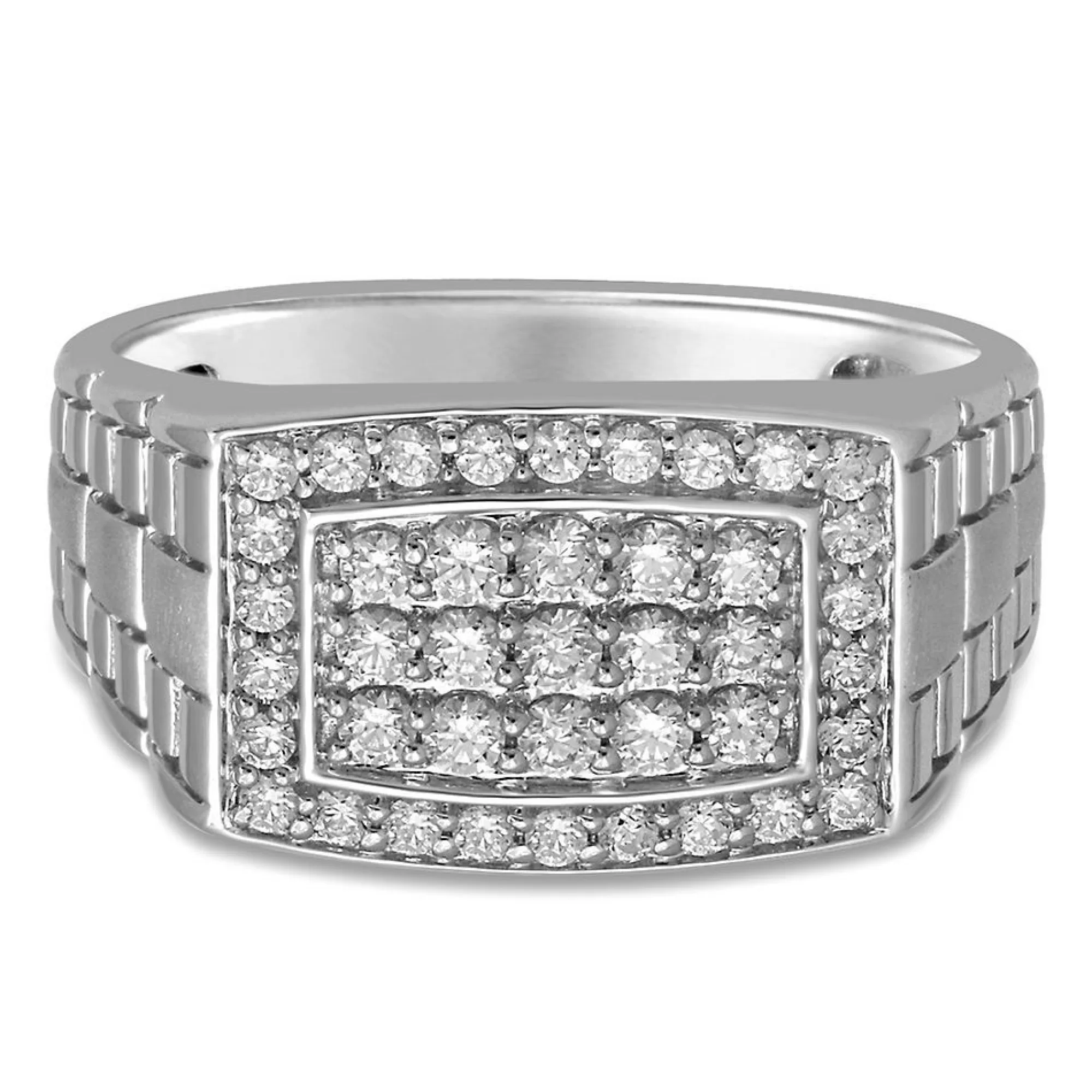 Men's Jewelry^* Men's 3/4 Ct. Tw. Diamond Ring In 10K White Gold