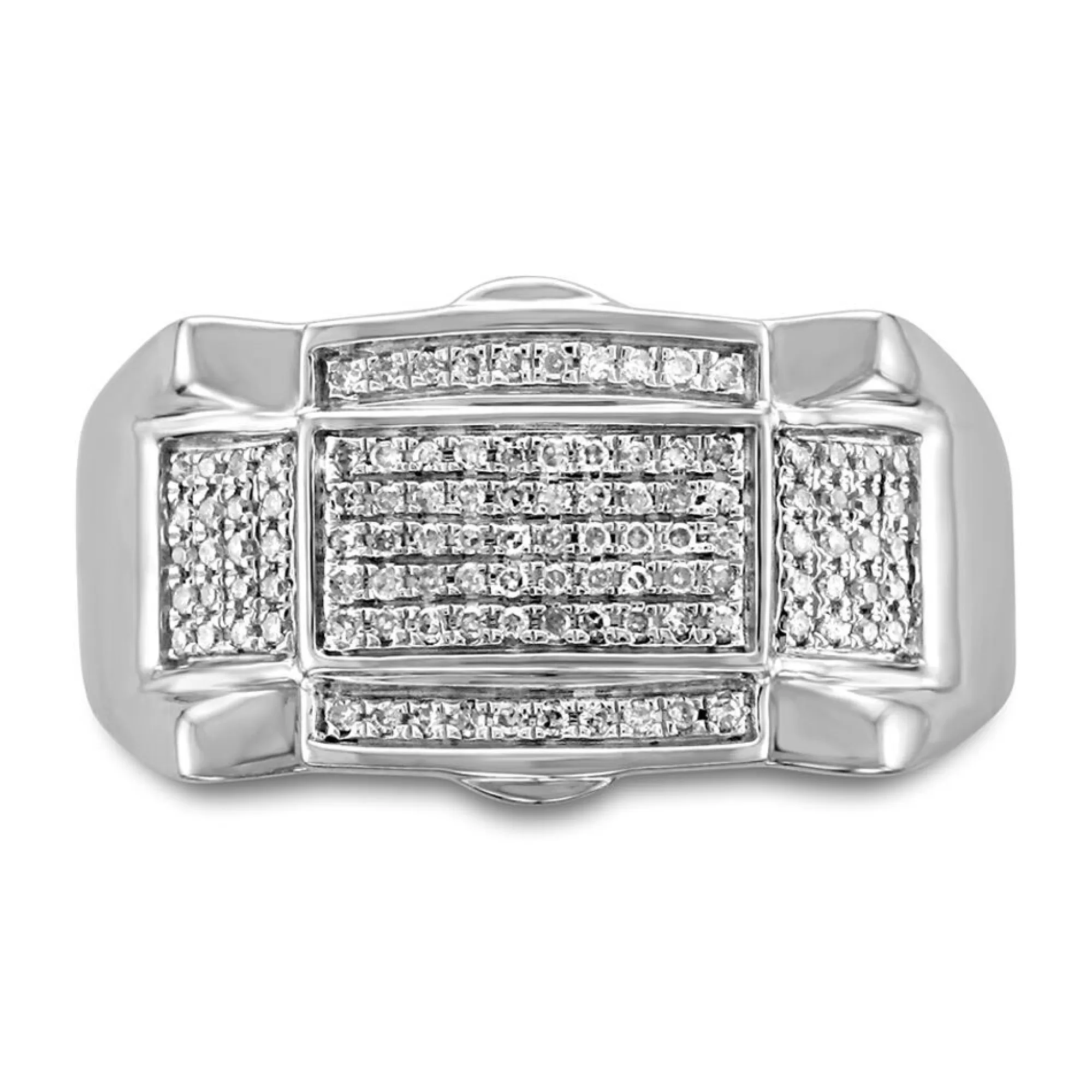 Men's Jewelry^* Men's 1/4 Ct. Tw. Diamond Ring In 10K White Gold