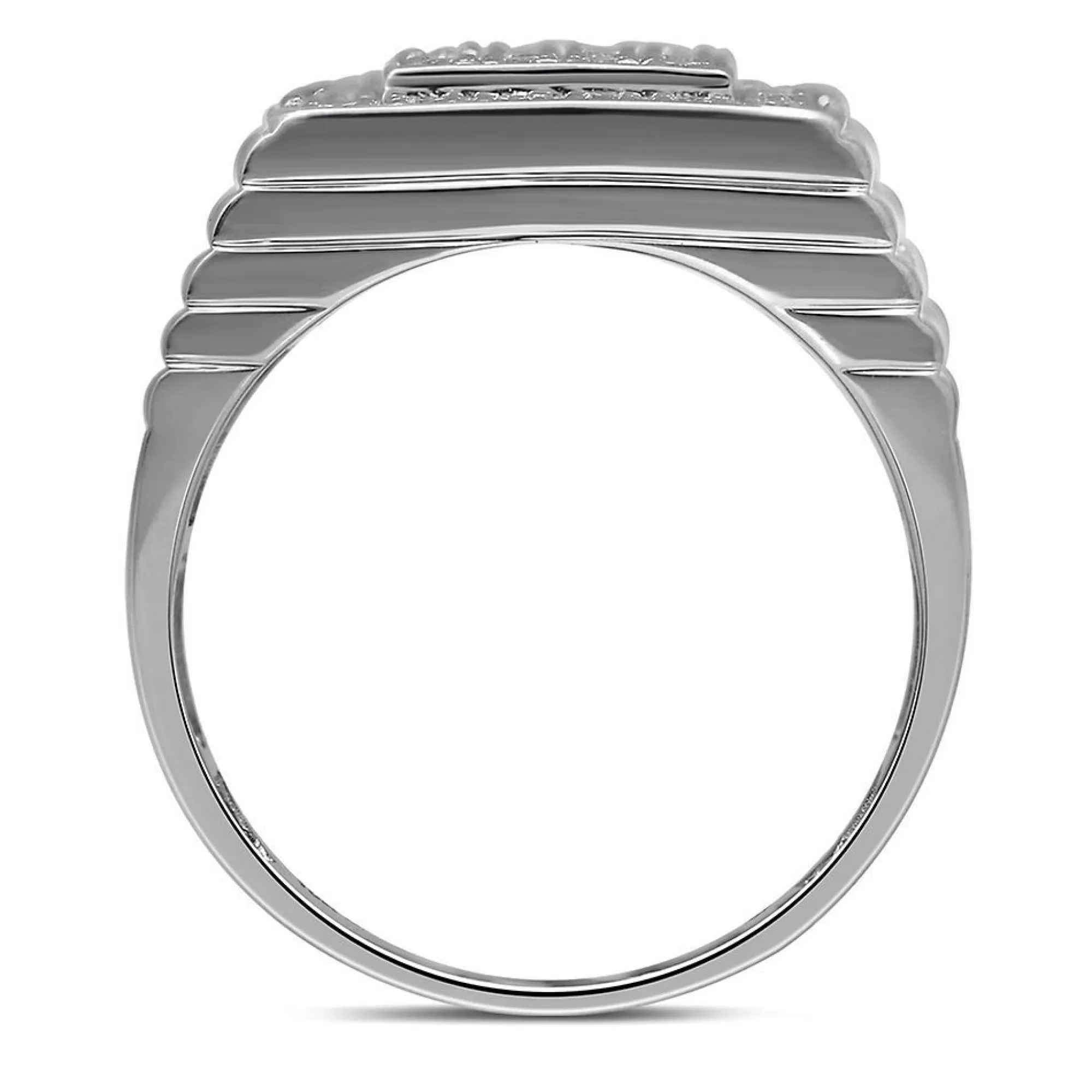 Men's Jewelry^* Men's 1 Ct. Tw. Diamond Ring In 10K White Gold